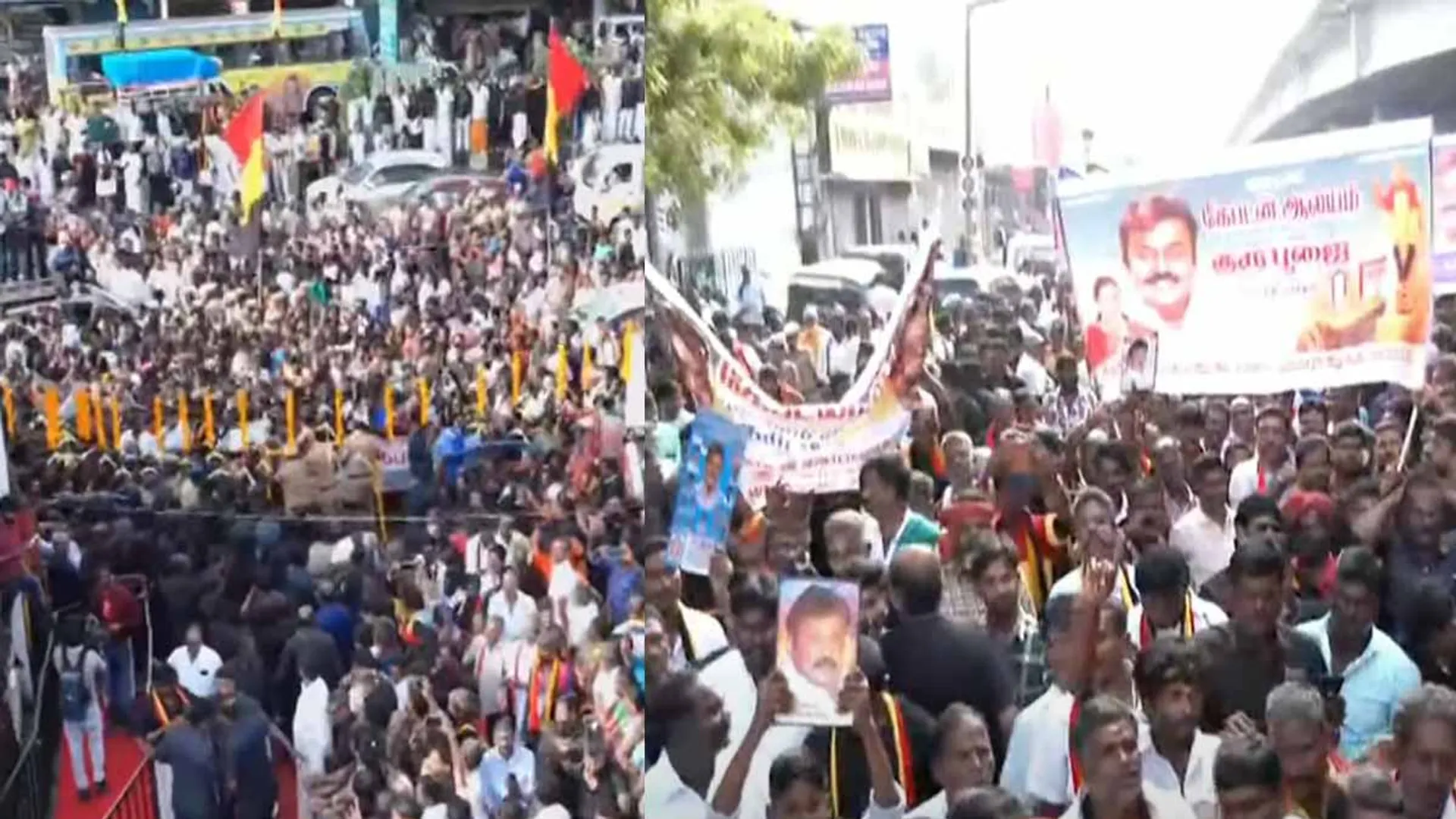 Dmdk rally in defiance of the ban