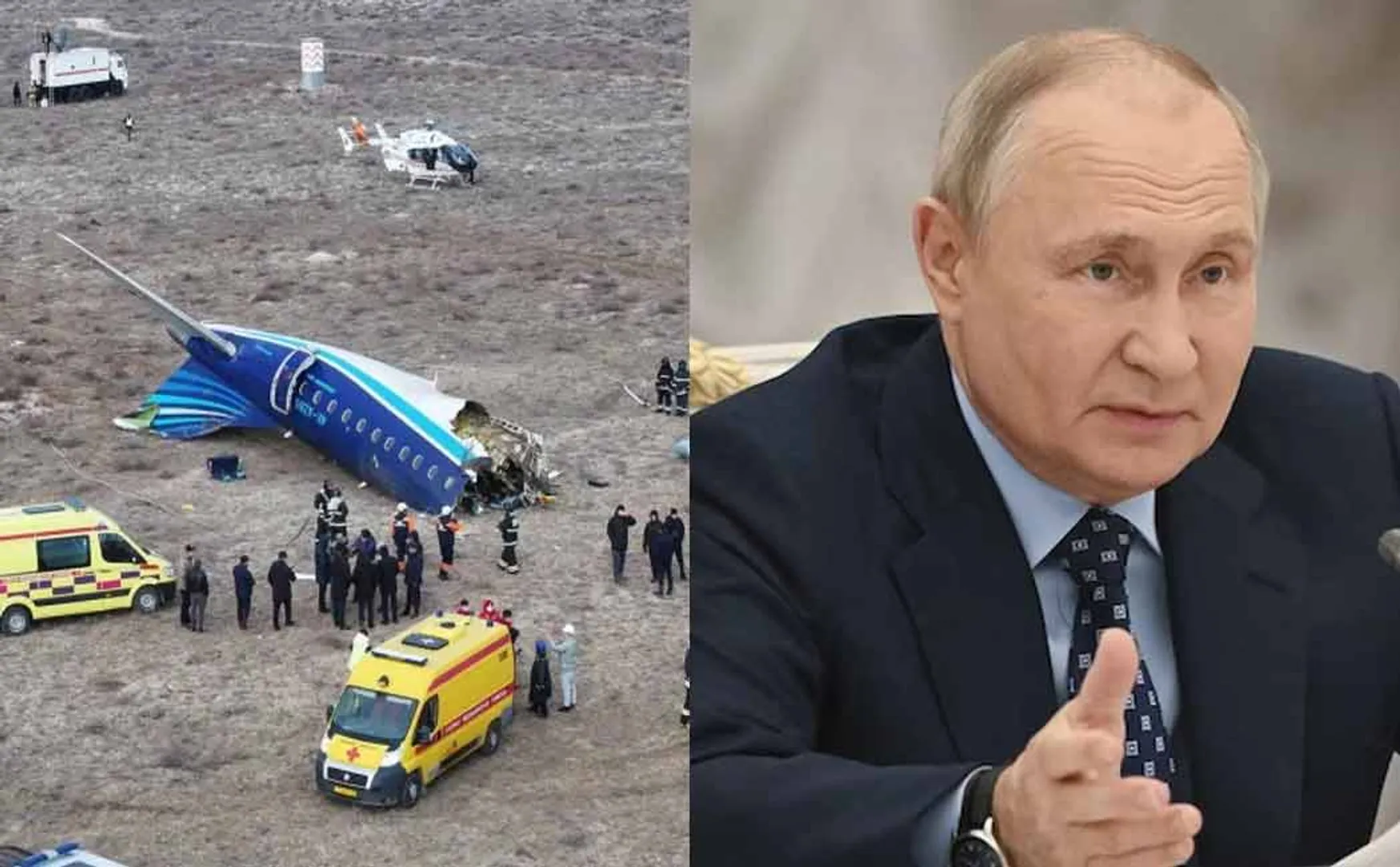 The Russian president suddenly apologized by Azerbaijan plane crash