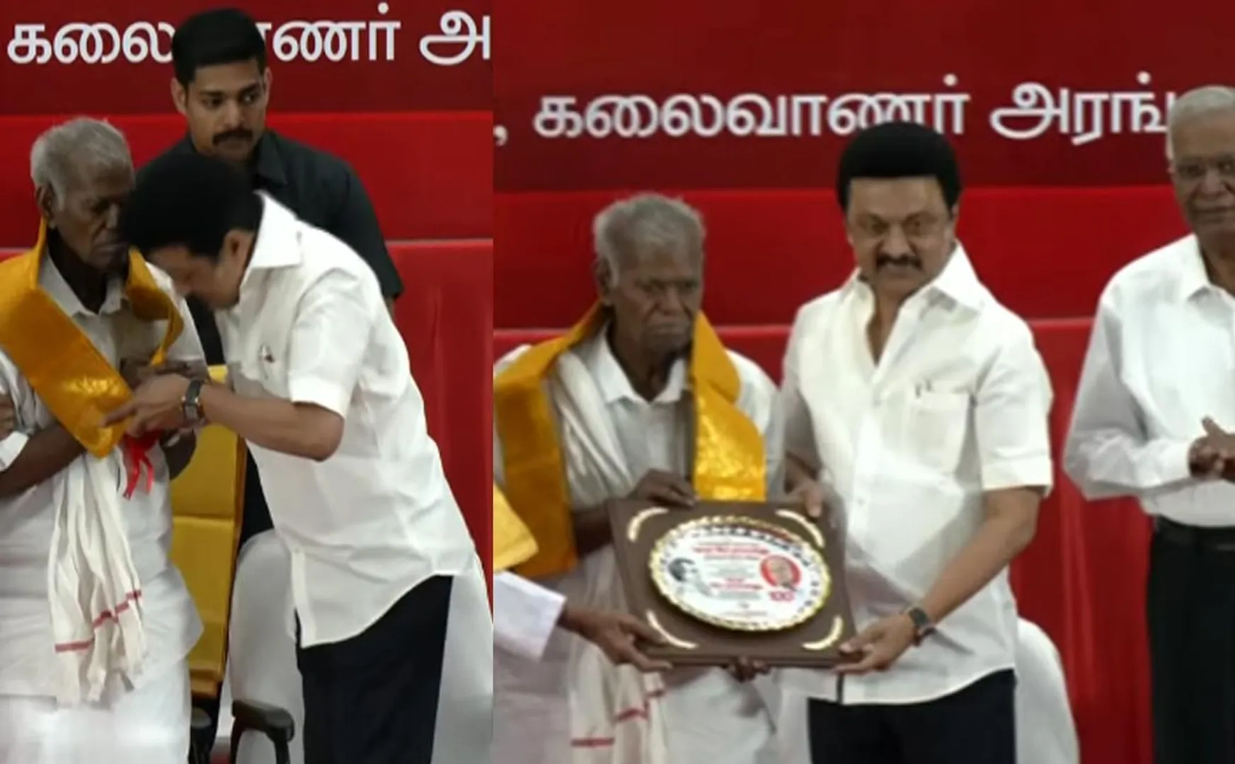 'Nallakannu Ayya has got an opportunity which the periyar and the kalaingar do not get' - M.K.Stalin
