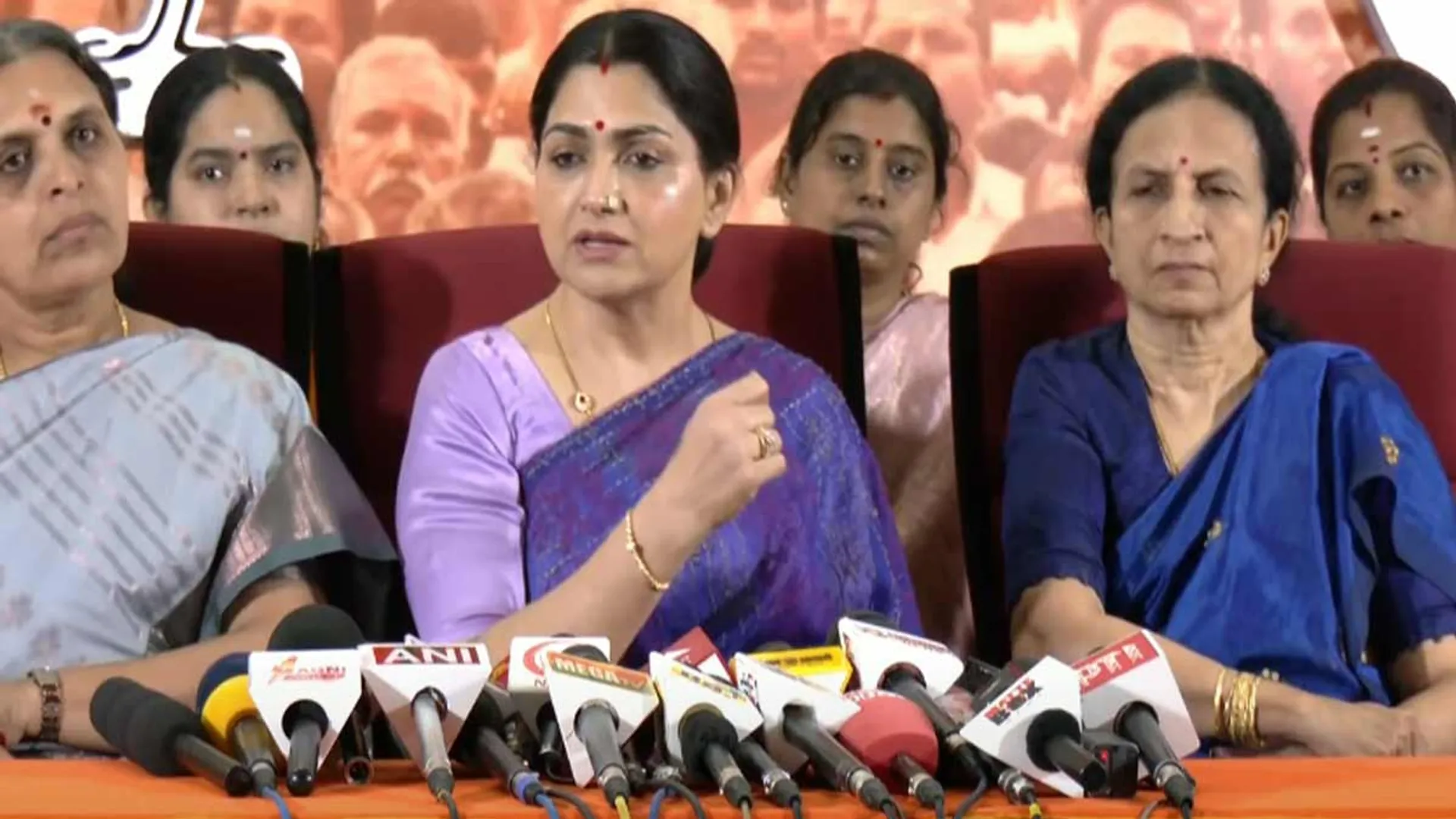 "Where is Kanimozhi and the DMK women's team?" - Khuboo asked