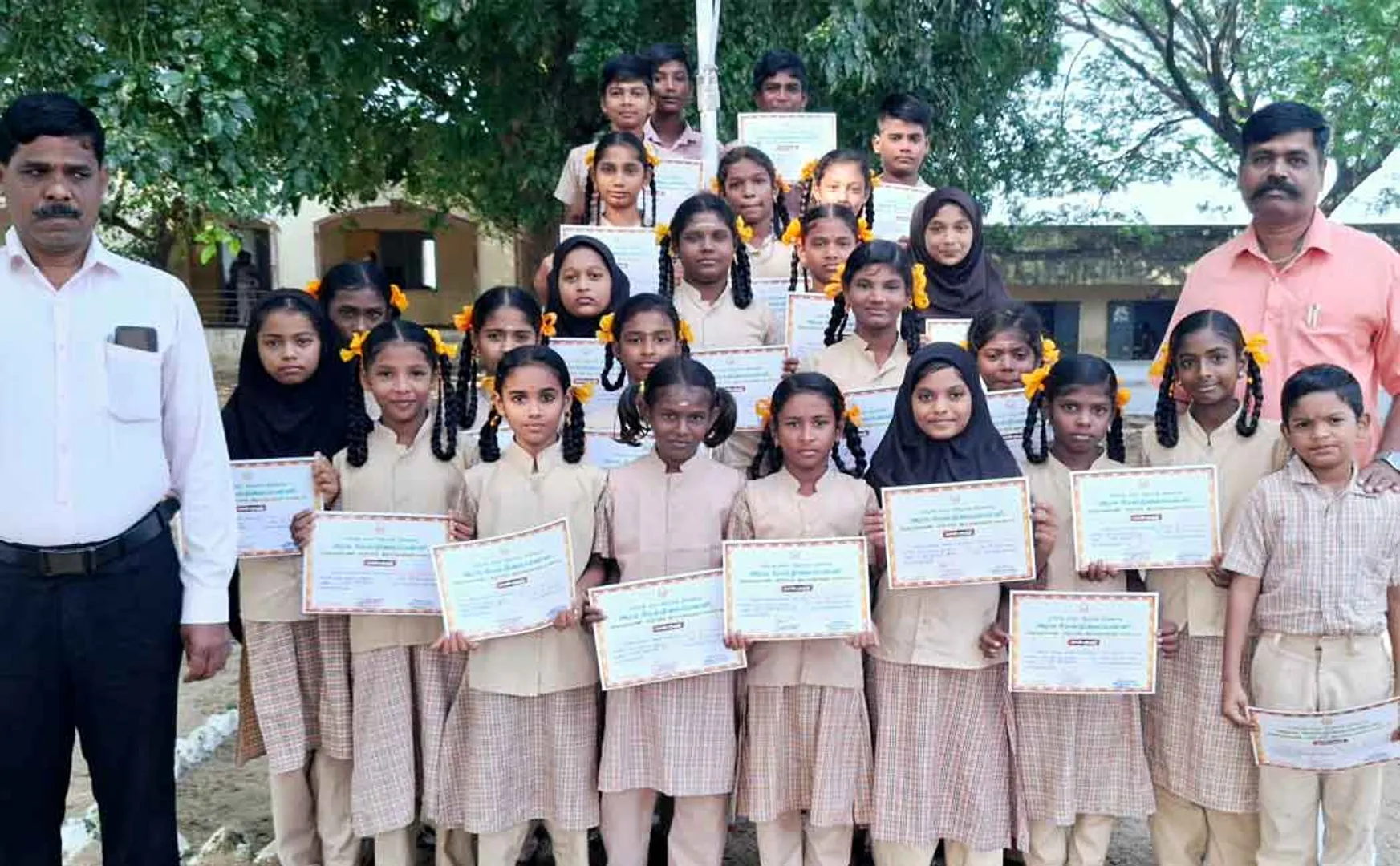 Tamil inscriptions that sparked interest among school students