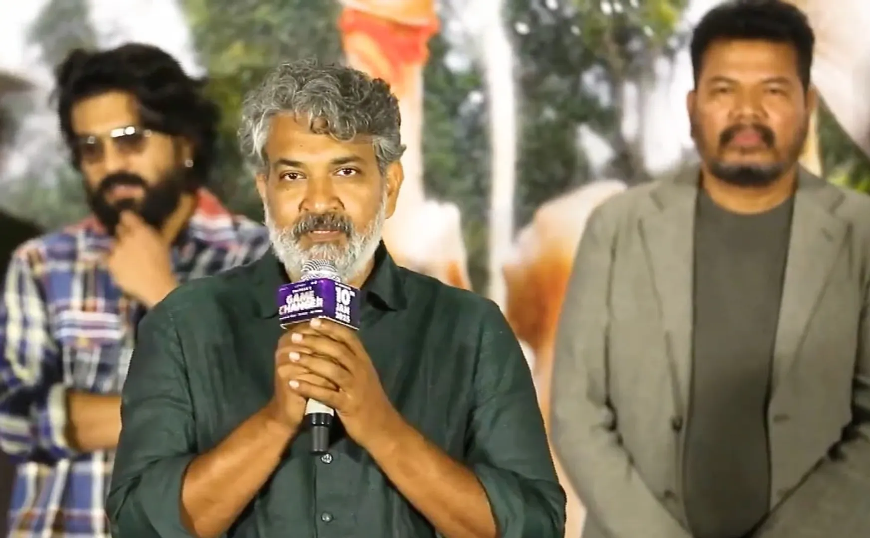 rajamaouli about shankar in game changer trailer release event