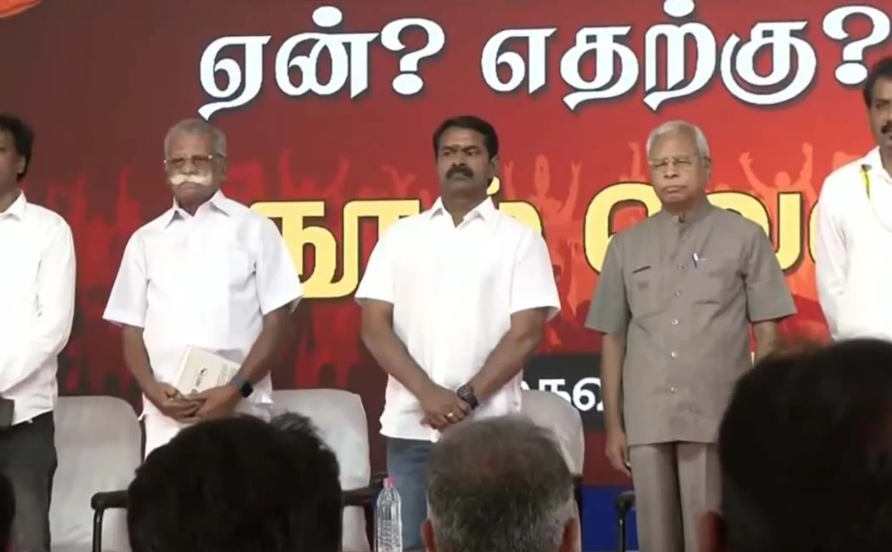 controversy due to Seeman's participation in the show for Tamil Thai Greetings