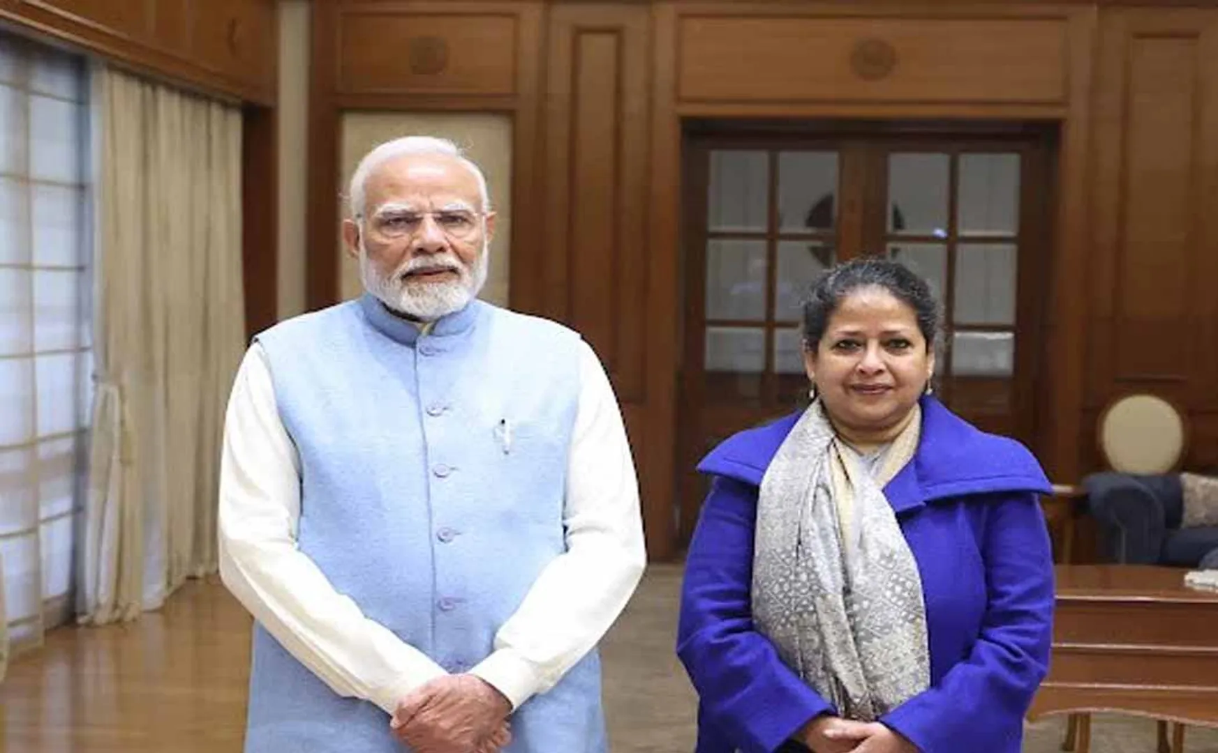 Pranab Mukherjee's daughter thanks PM Modi