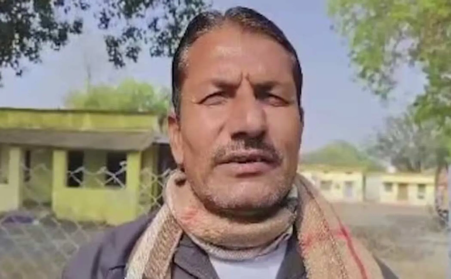 The police fined the pedestrian for not wearing a helmet