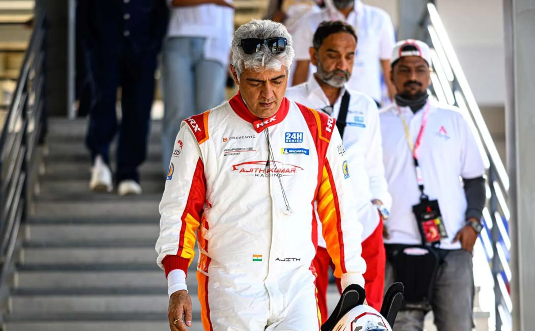 ajith kumar relieve from dubai car race series