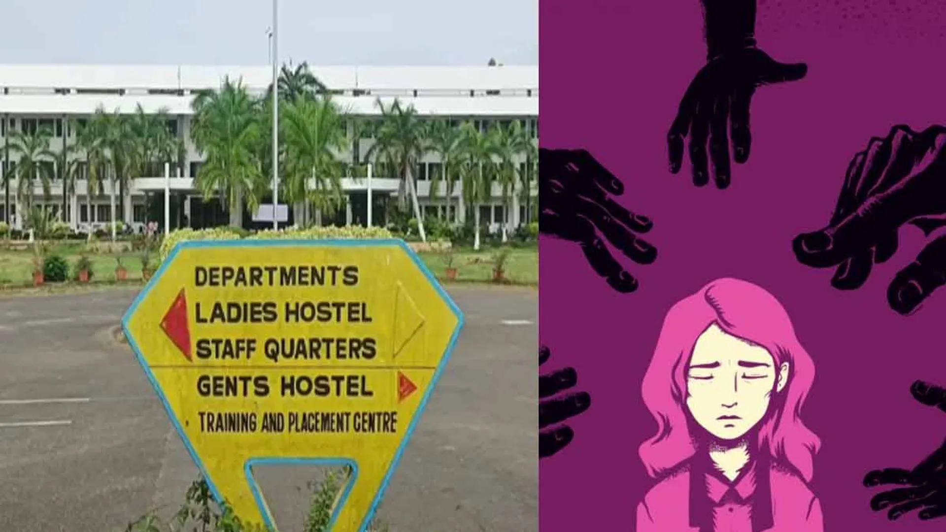 harassment of student in university campus; pudukottai shock