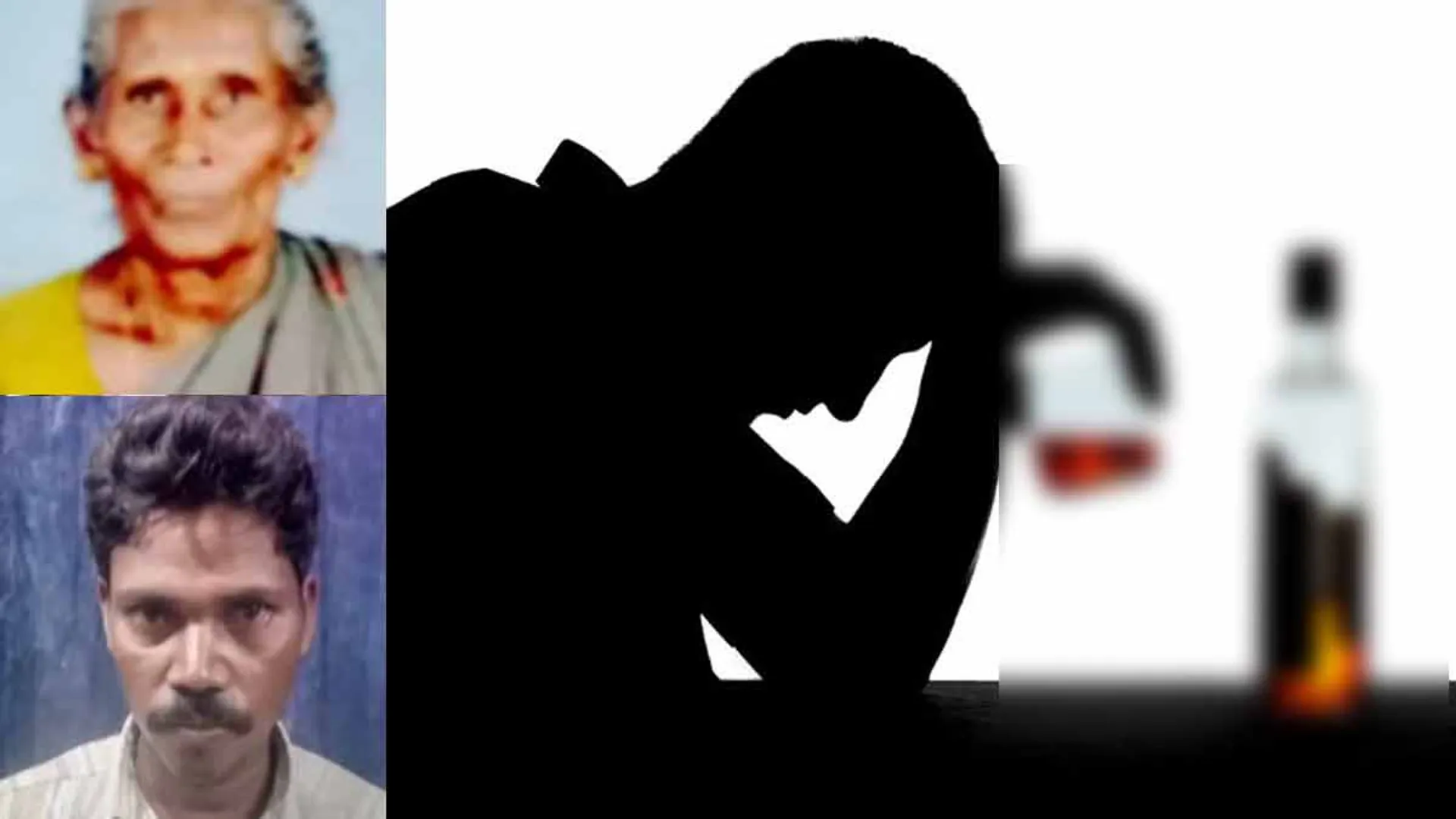 Old womancutted off ears for drunkenness