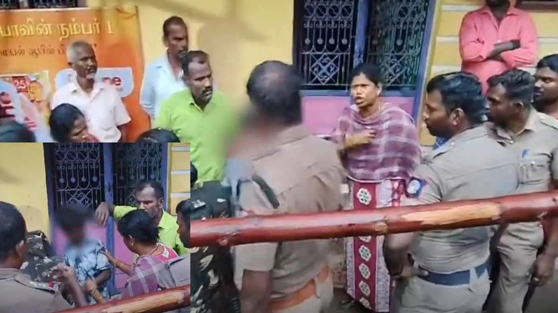 "Would you beat me like this when it was your daughter?" - angry mother to the policeman