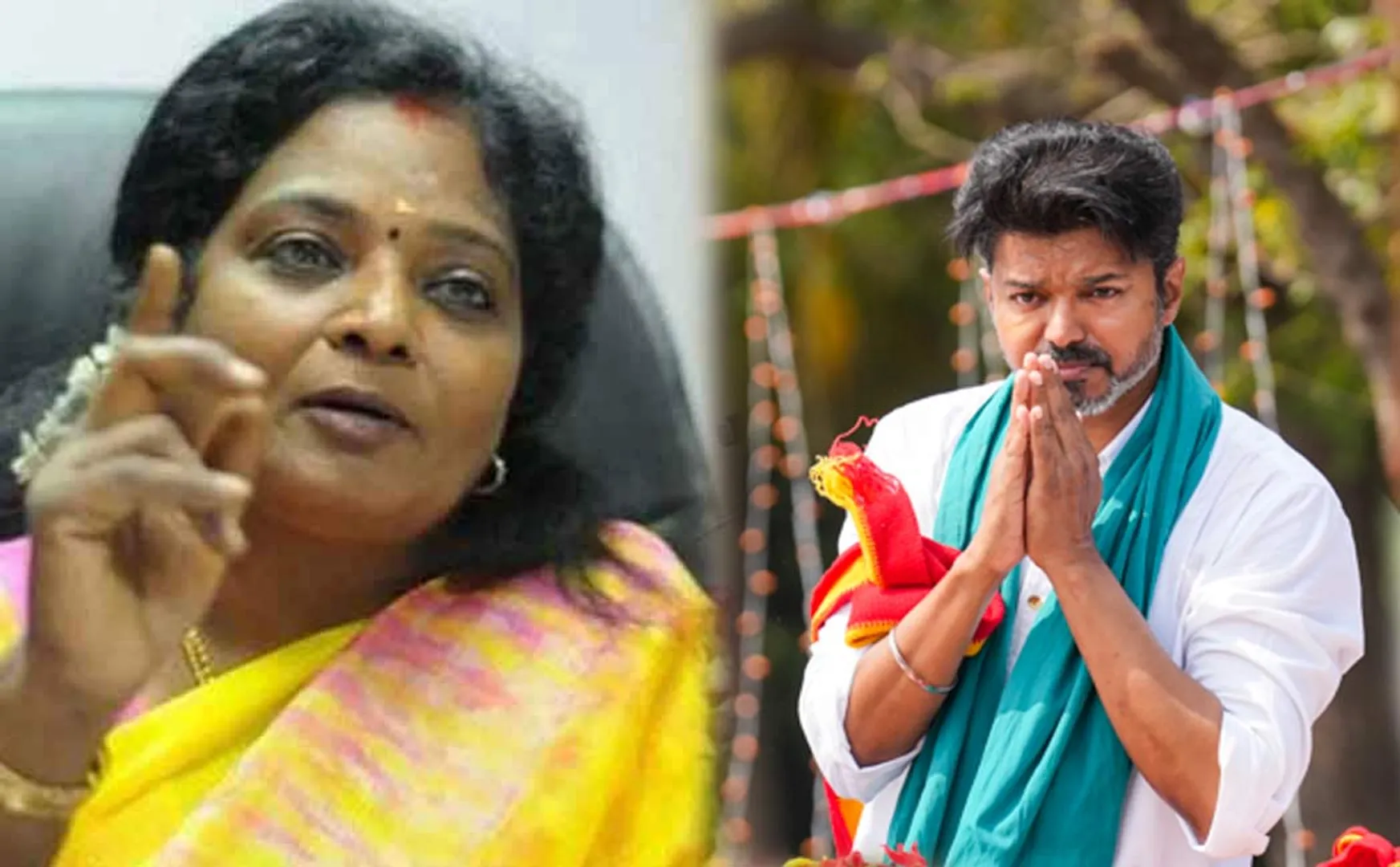 Tamilisai question for vijay Did  fly to Parandur? Did he forget? 