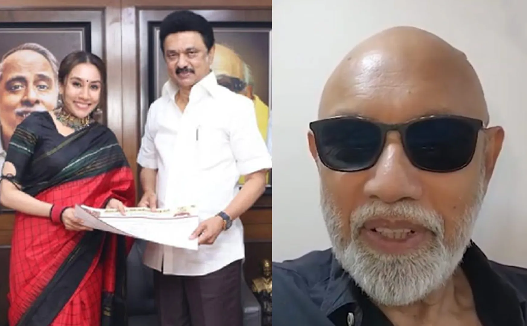 sathyaraj about his daughter joined in dmk