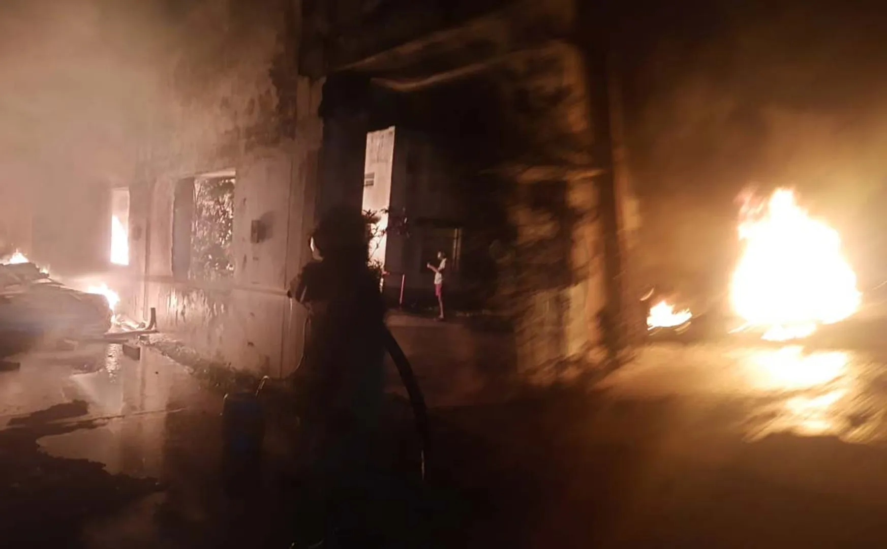 Fire at private foam factory