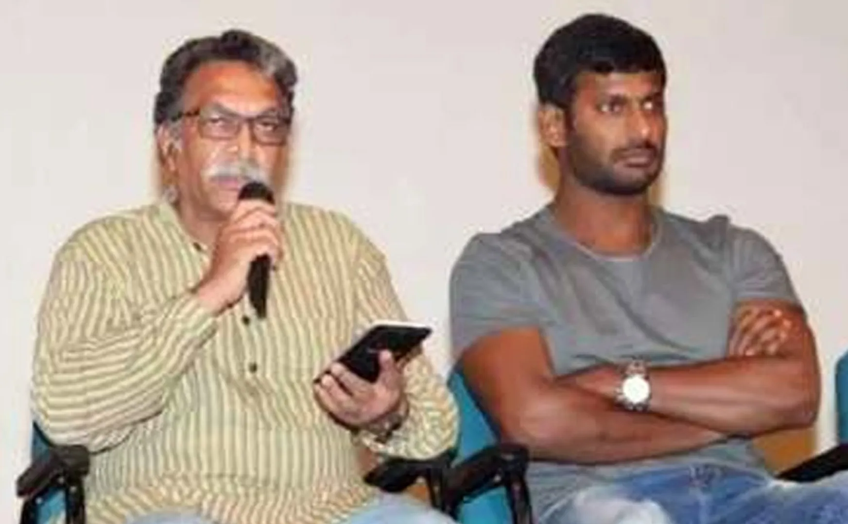 nasar complaint against youtubers regards vishal health condition speech