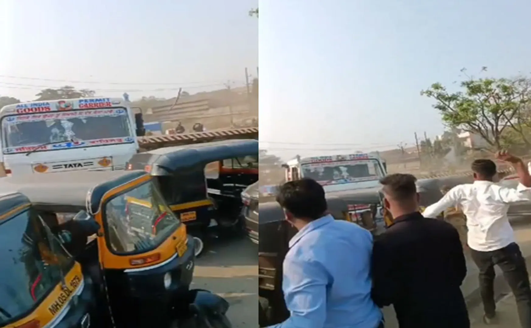 Lorry driver crashes into more than 50 vehicles in maharashtra