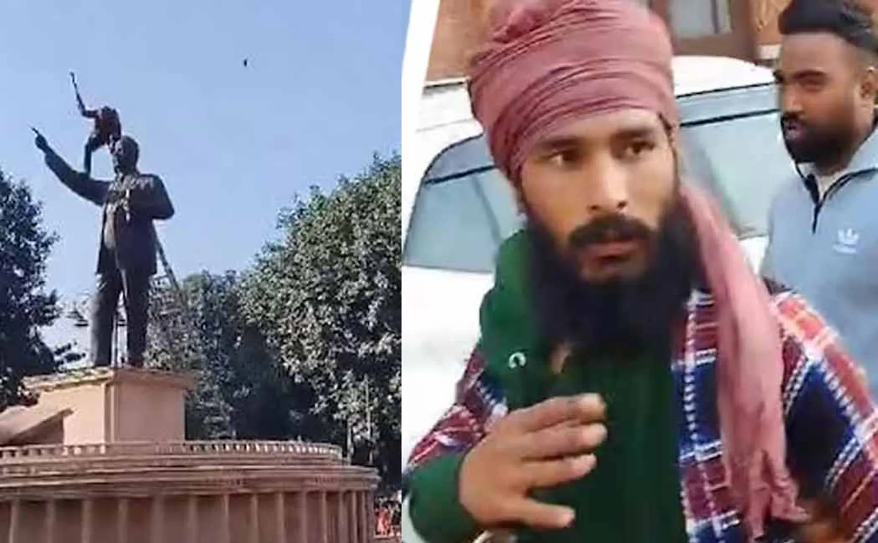 Man hit Ambedkar statue with hammer on Republic Day at punjab