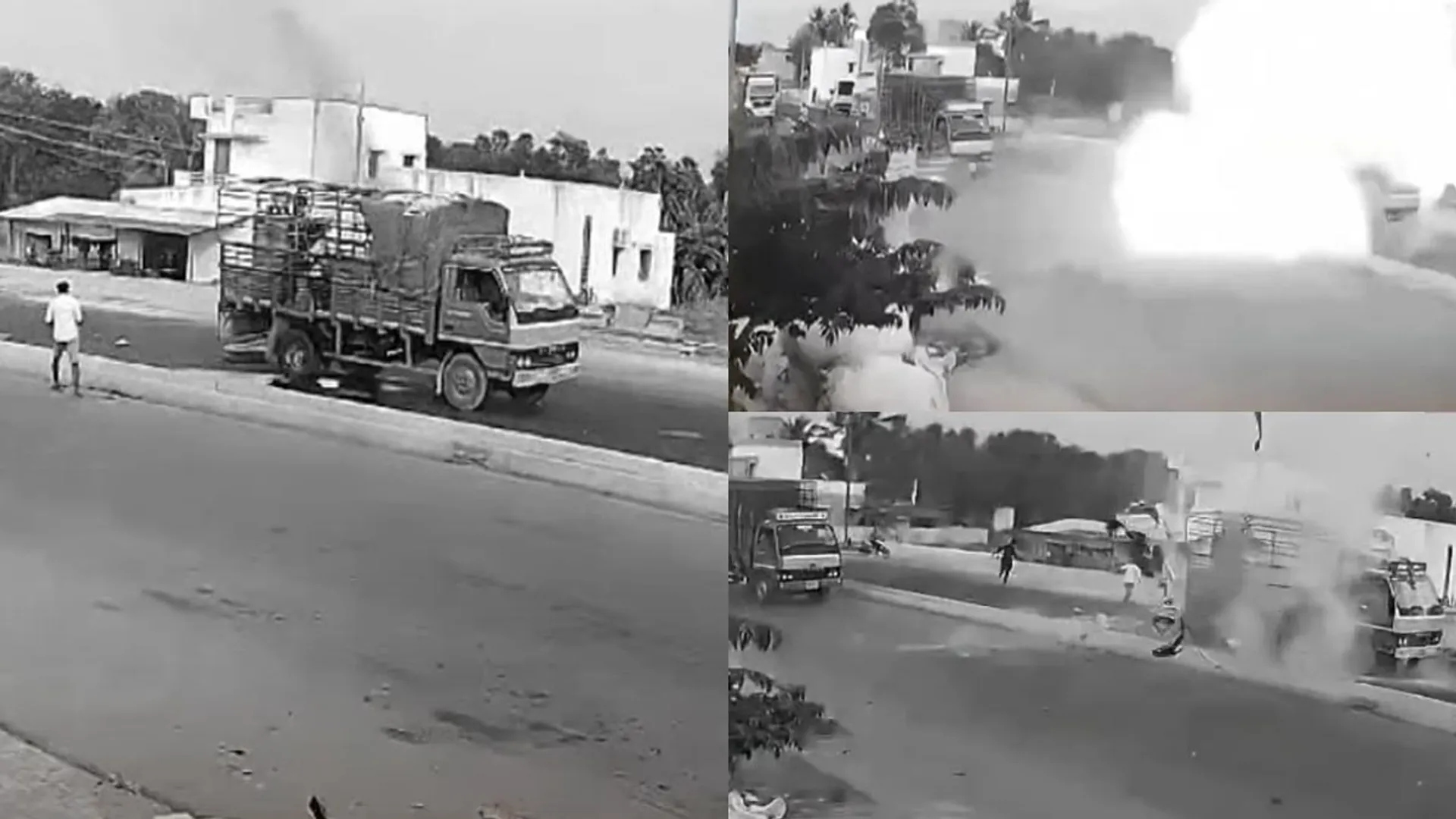 A suddenly burst cylinder; A young man who survived the massacre