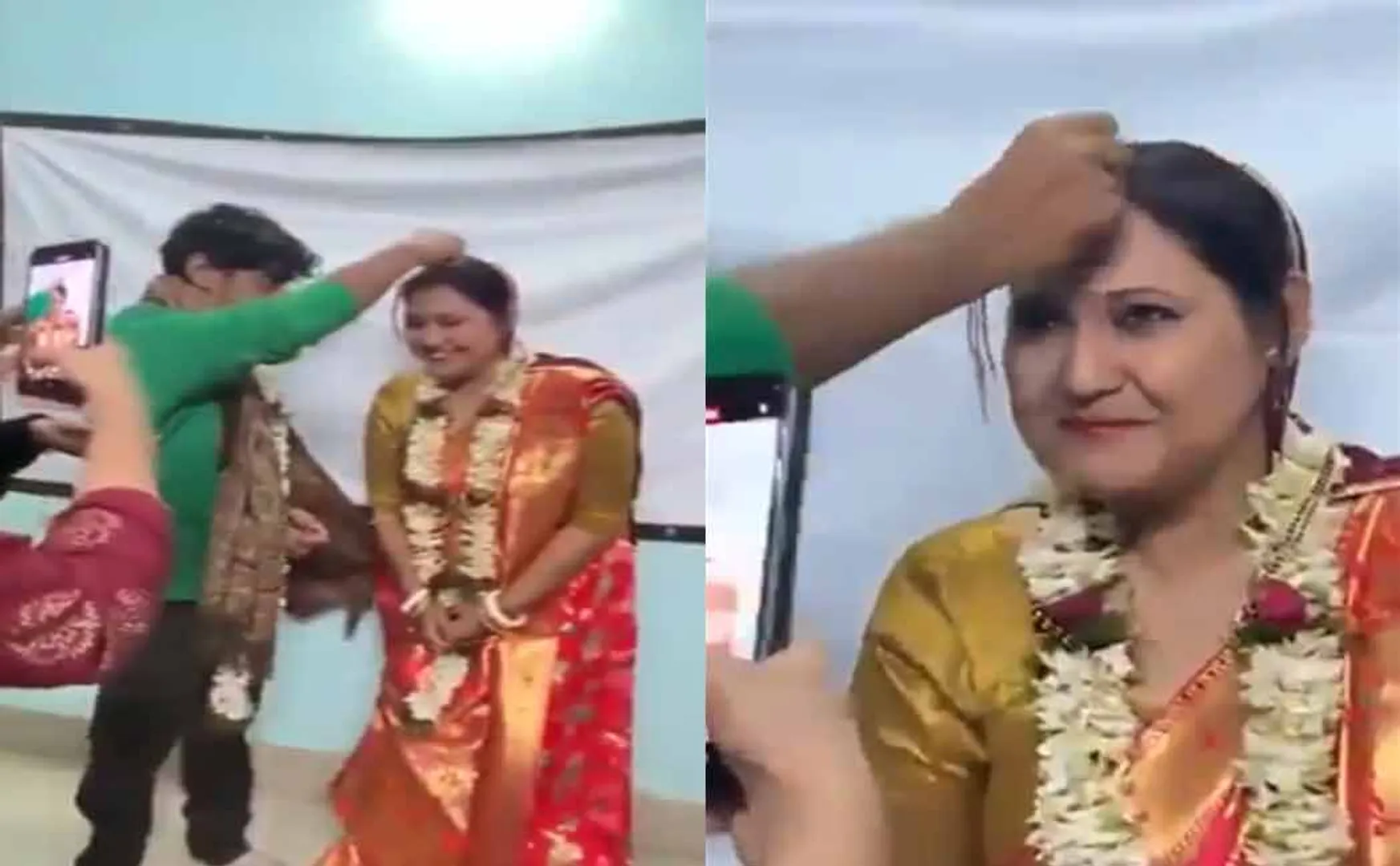 College student marries professor in classroom in west bengal