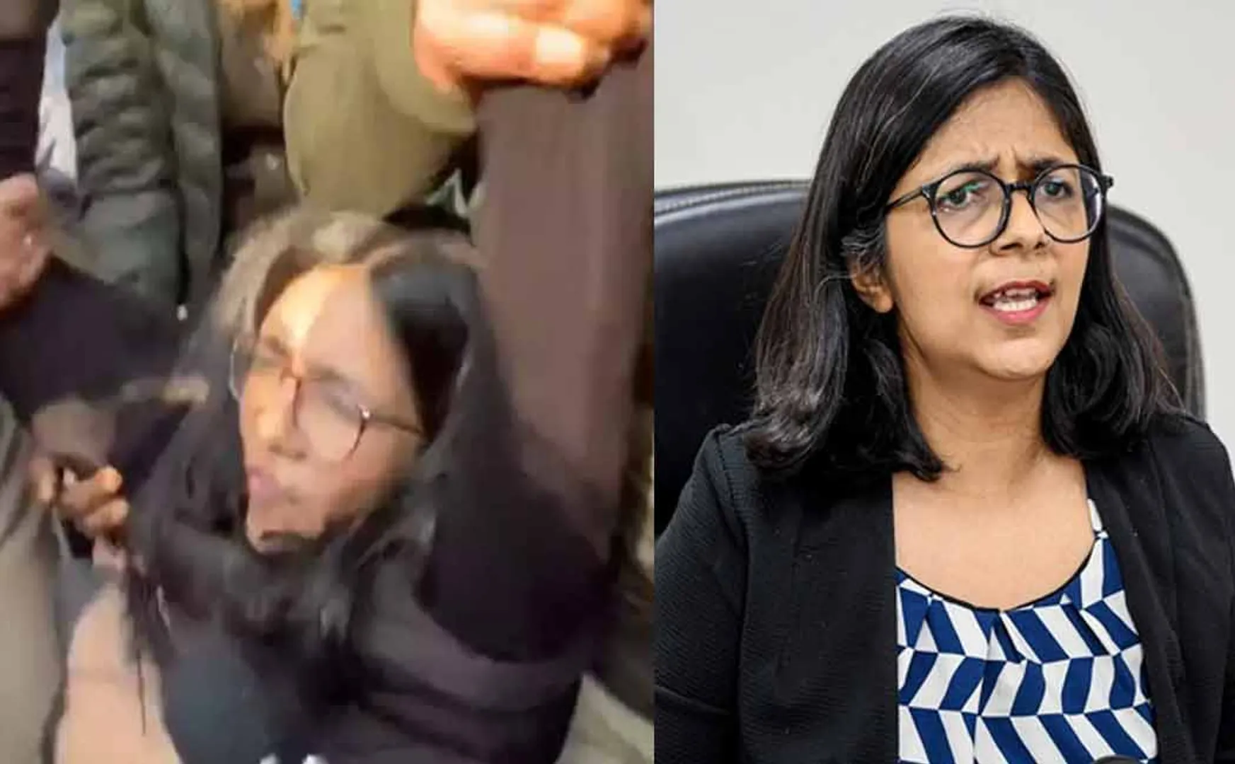 Aam Aadmi MP swati maliwal arrested for struggle by dumping garbage outside Kejriwal's house