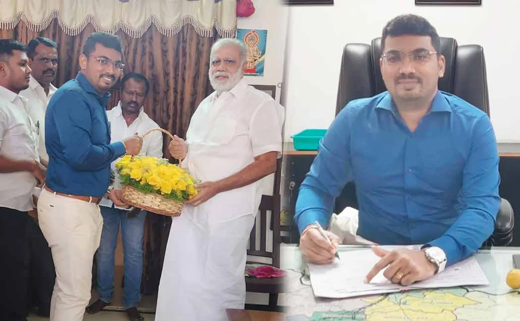 S. Saravanan takes oath as the 29th Collector of Dindigul District 