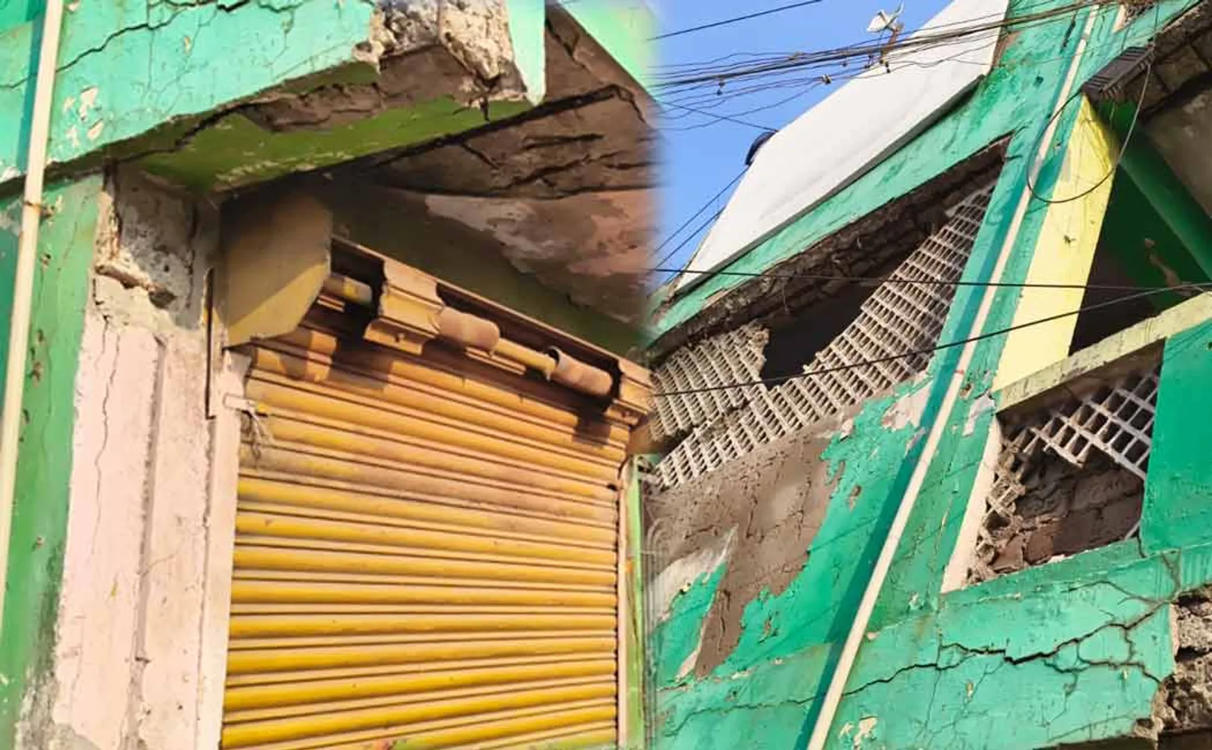 dilapidated and sealed toilet in Chidambaram