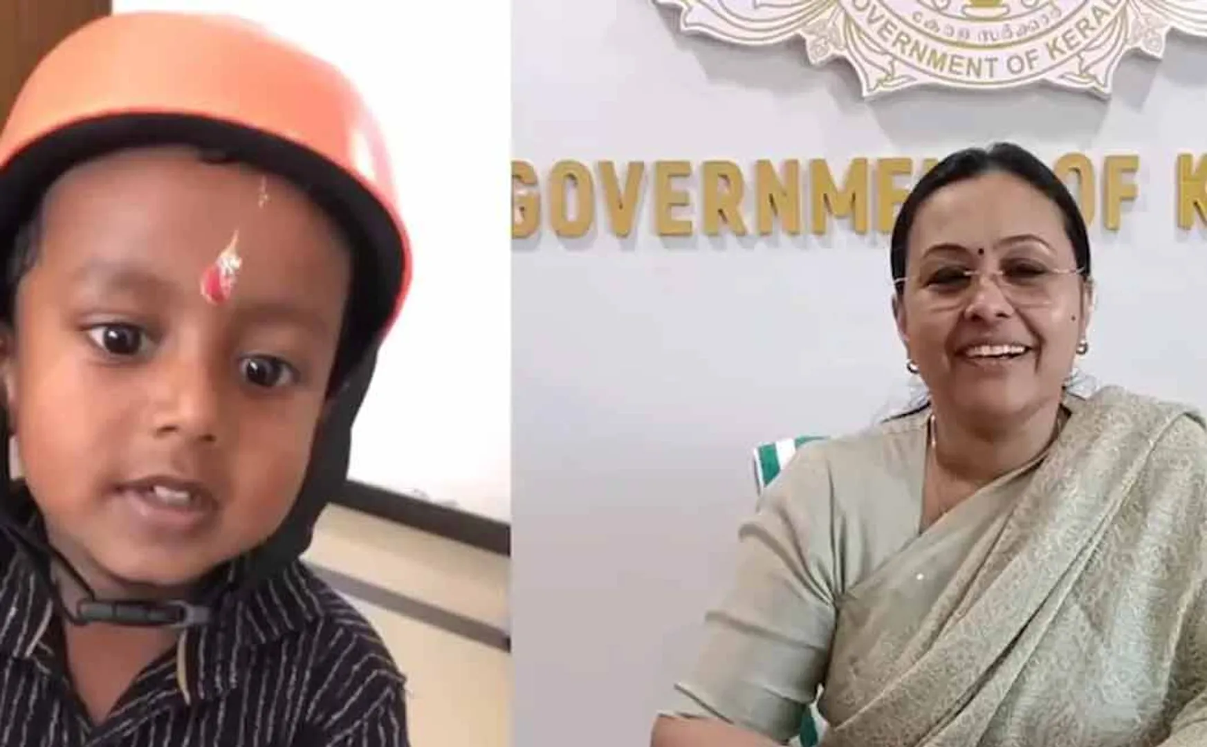 Kerala Minister accepts the request of a child who want briyani at viral video