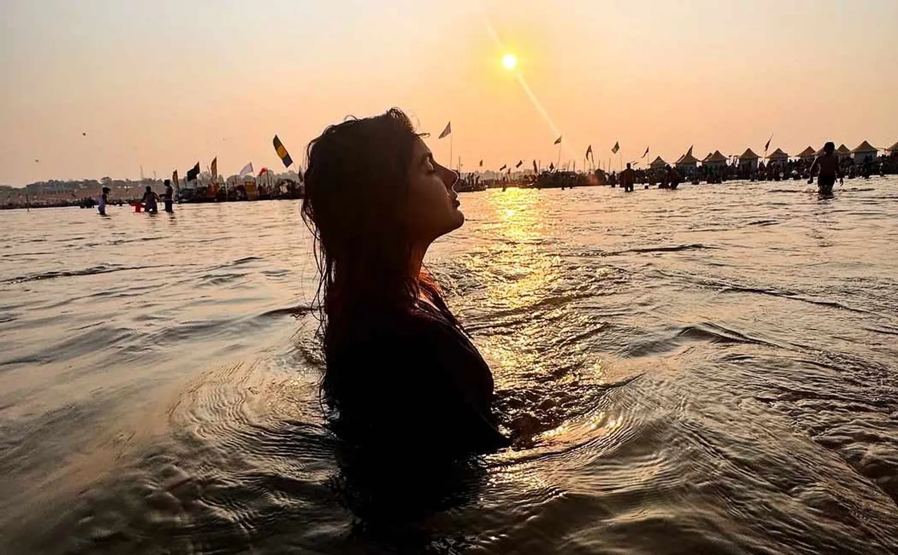 Samyuktha in maha kumbh mela