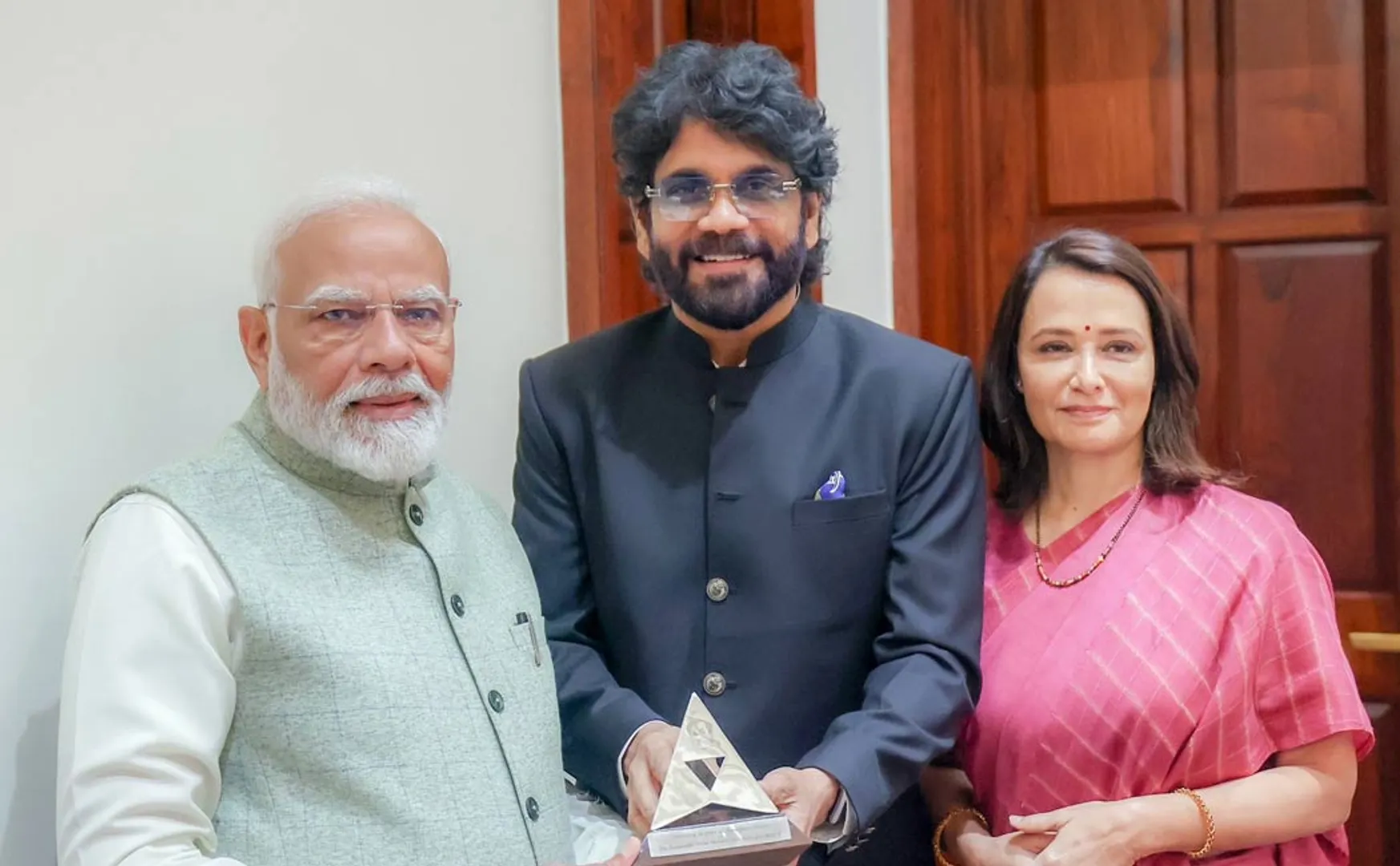 nagarjuna meets pm modi