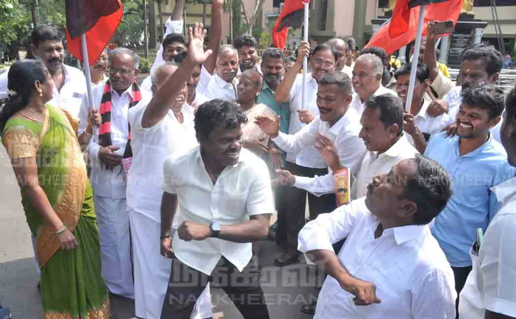 DMK celebration at Anna arivaalayam