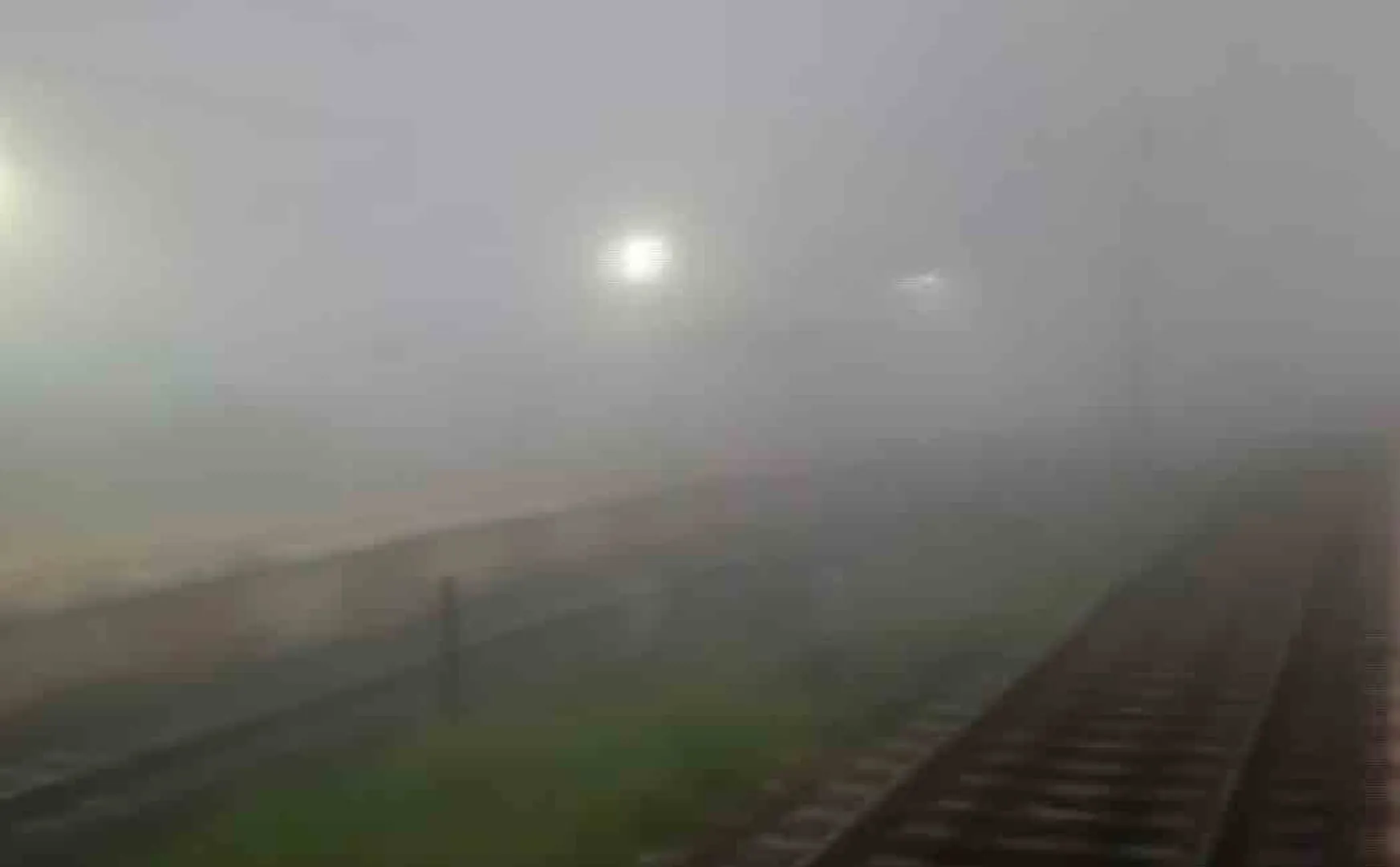 Fog in Chennai Train air services affected