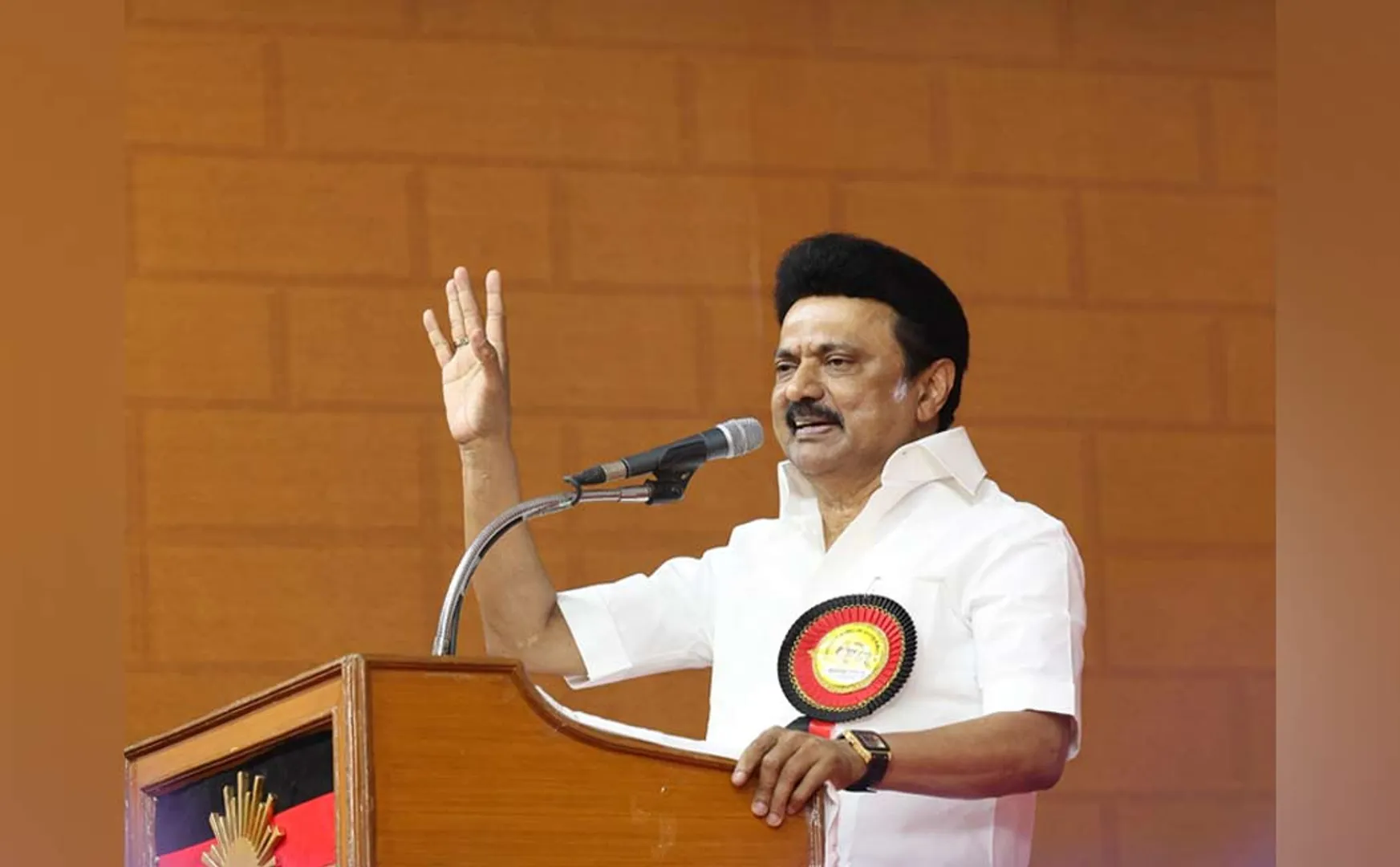 CM mk stalin said in Telugu Proverb They will not even give drinking water the 