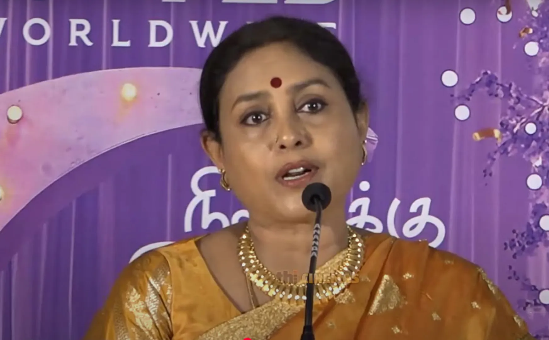 saranya ponvannan about dhanush in neek audio launch