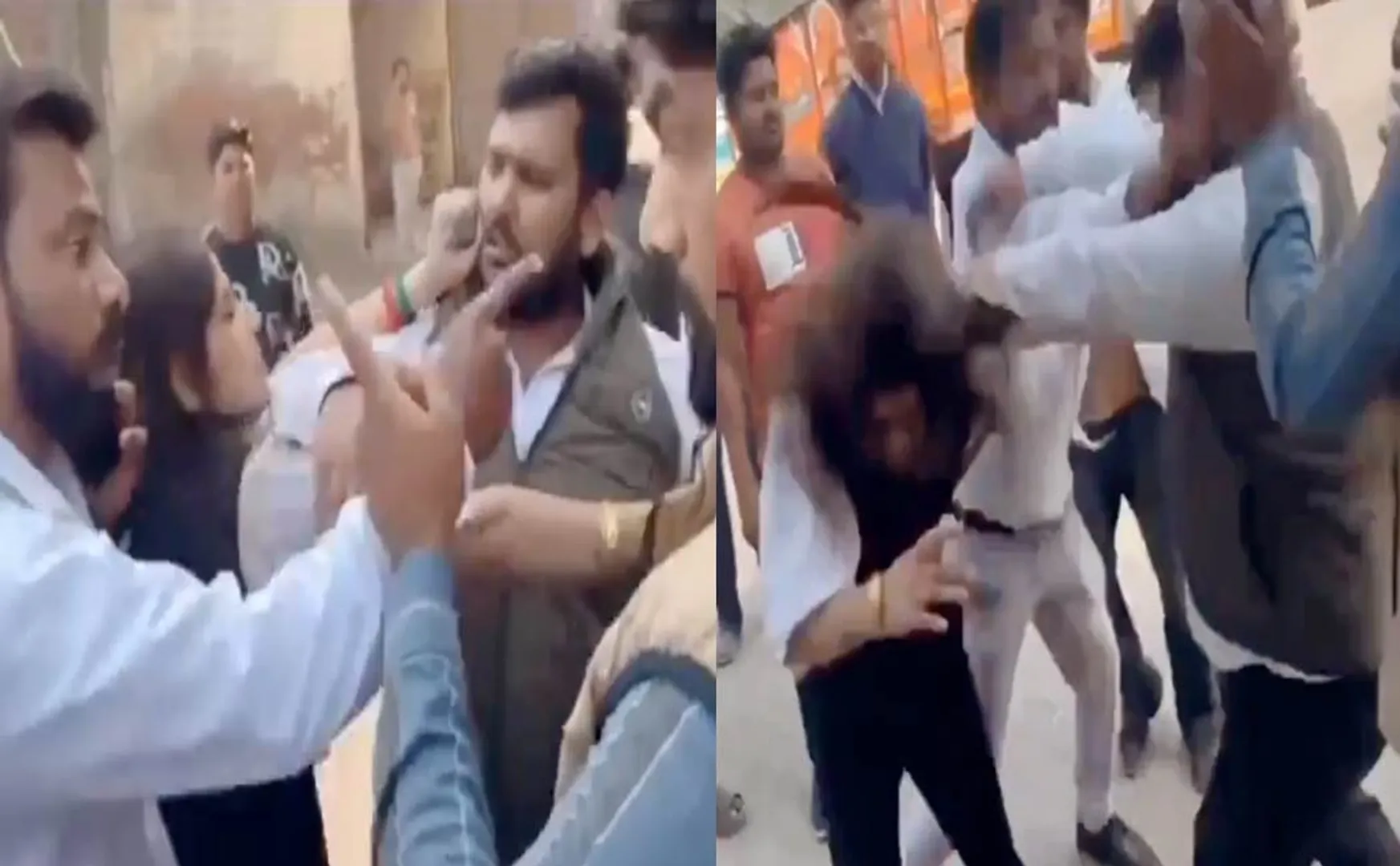Lawyers involved in a fight for a client in uttar pradesh