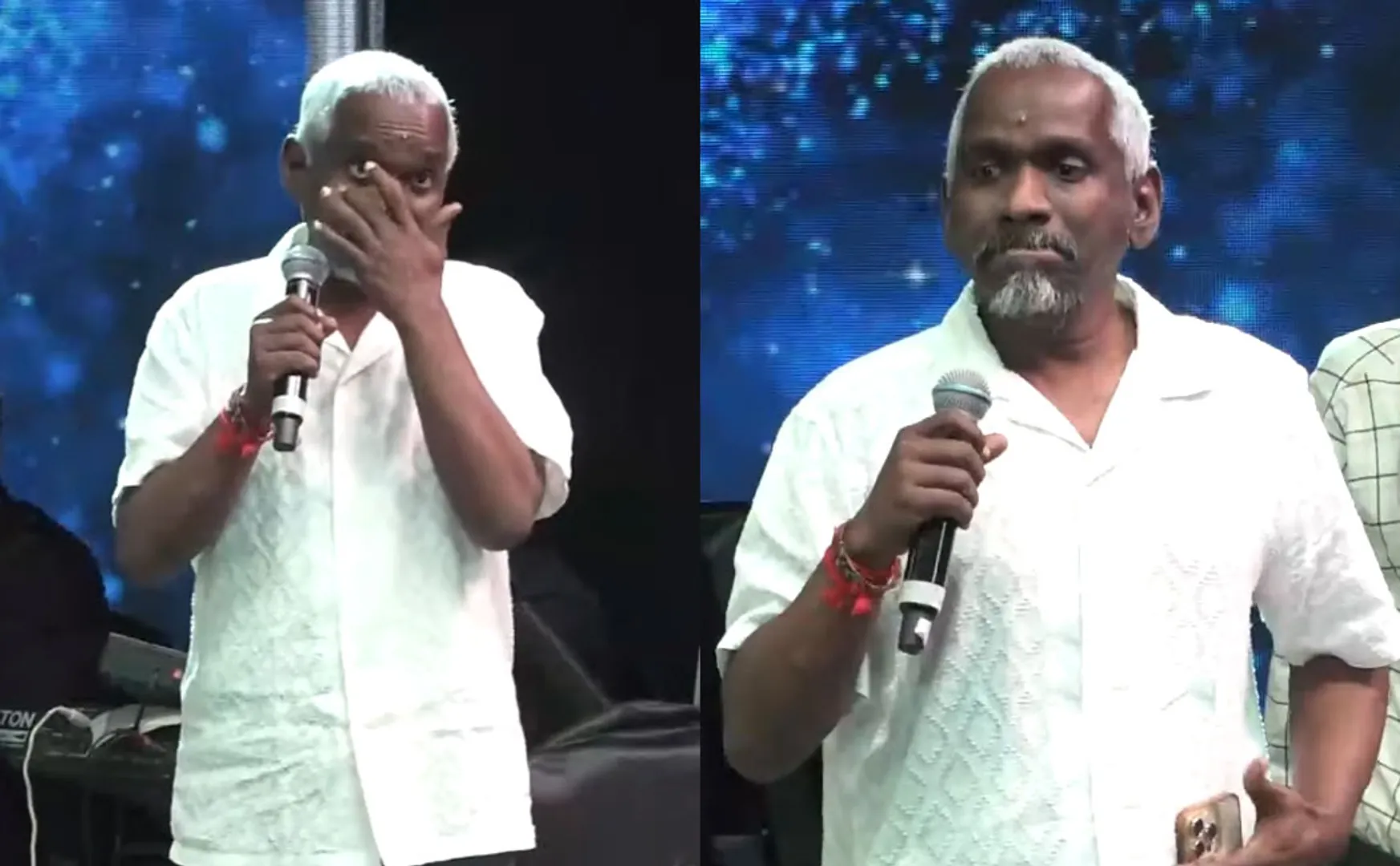 karthik raja emorional speech at bhavatharini memorial meet