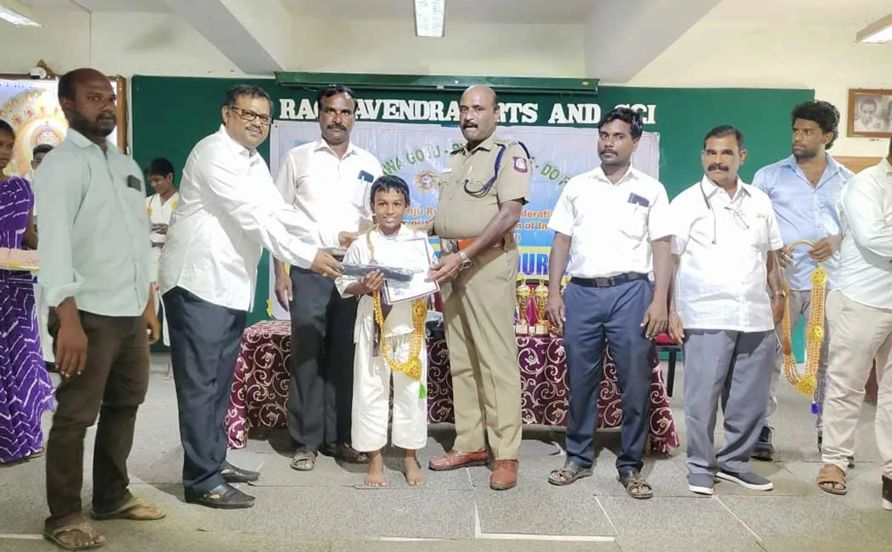 State-level karate competition in Chidambaram