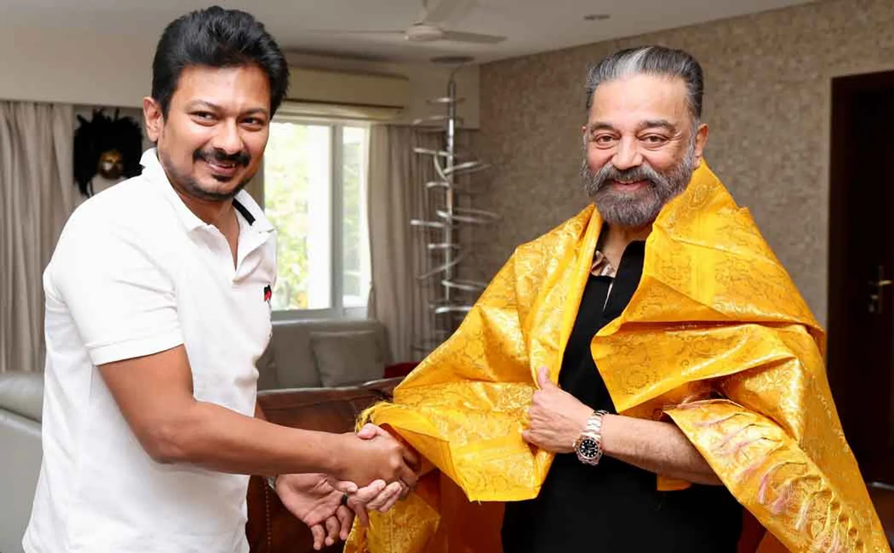 Deputy Chief Minister meets Kamal Haasan!