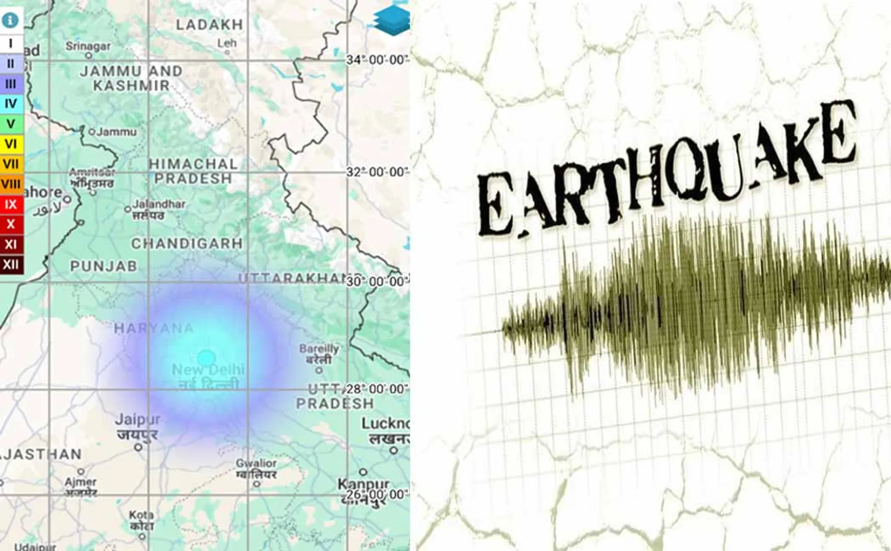 Earthquake in Delhi Public panic