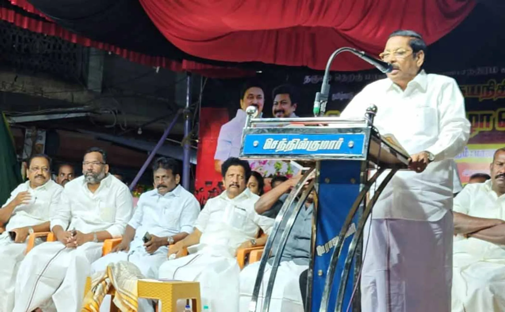 RS Bharathi speech at Tamil Nadu Deputy Chief Minister Udhayanidhi Stalin's birthday celebration public meeting