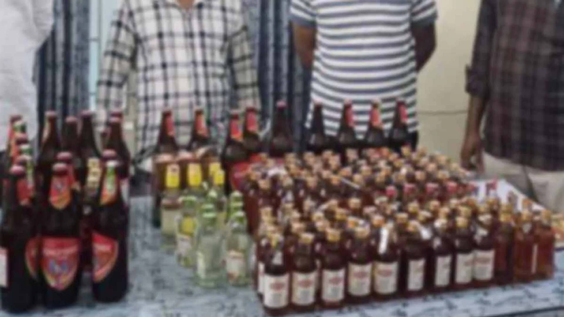 Illegal sale of liquor; 3 arrested with 103 bottles of liquor