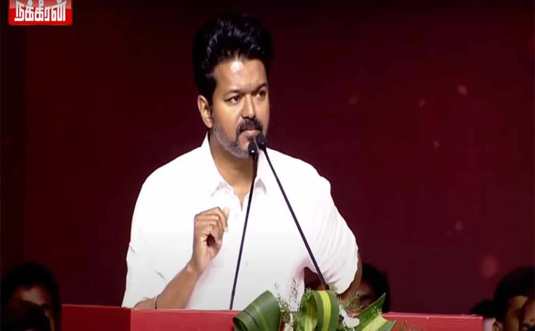Tvk leader Vijay says He deals with all opposition with his left hand