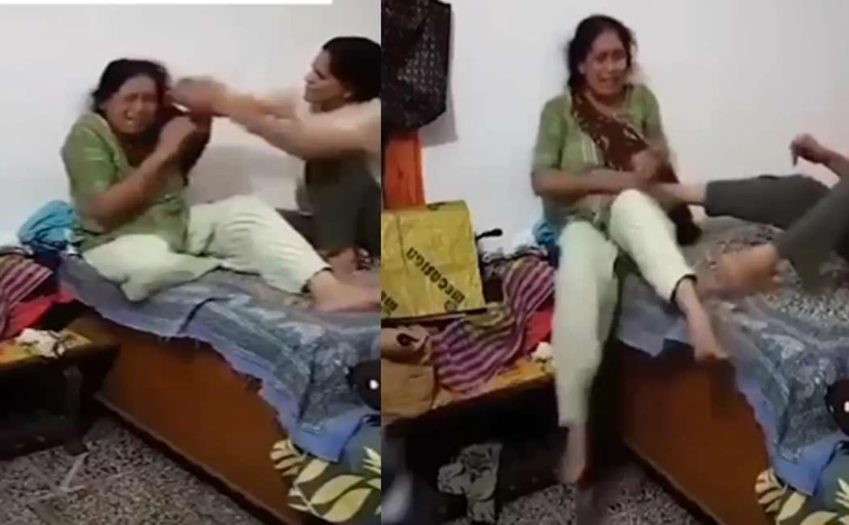 A woman who beat and tortured her birth mother in haryana