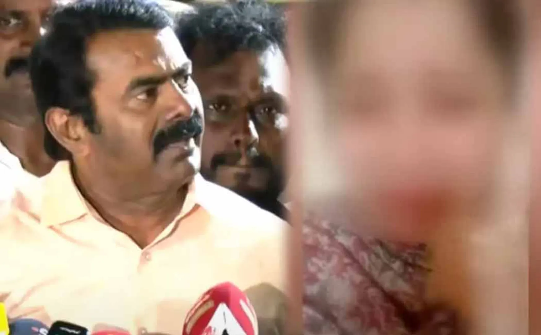 Actress who cursed Seeman with tears in her eyes