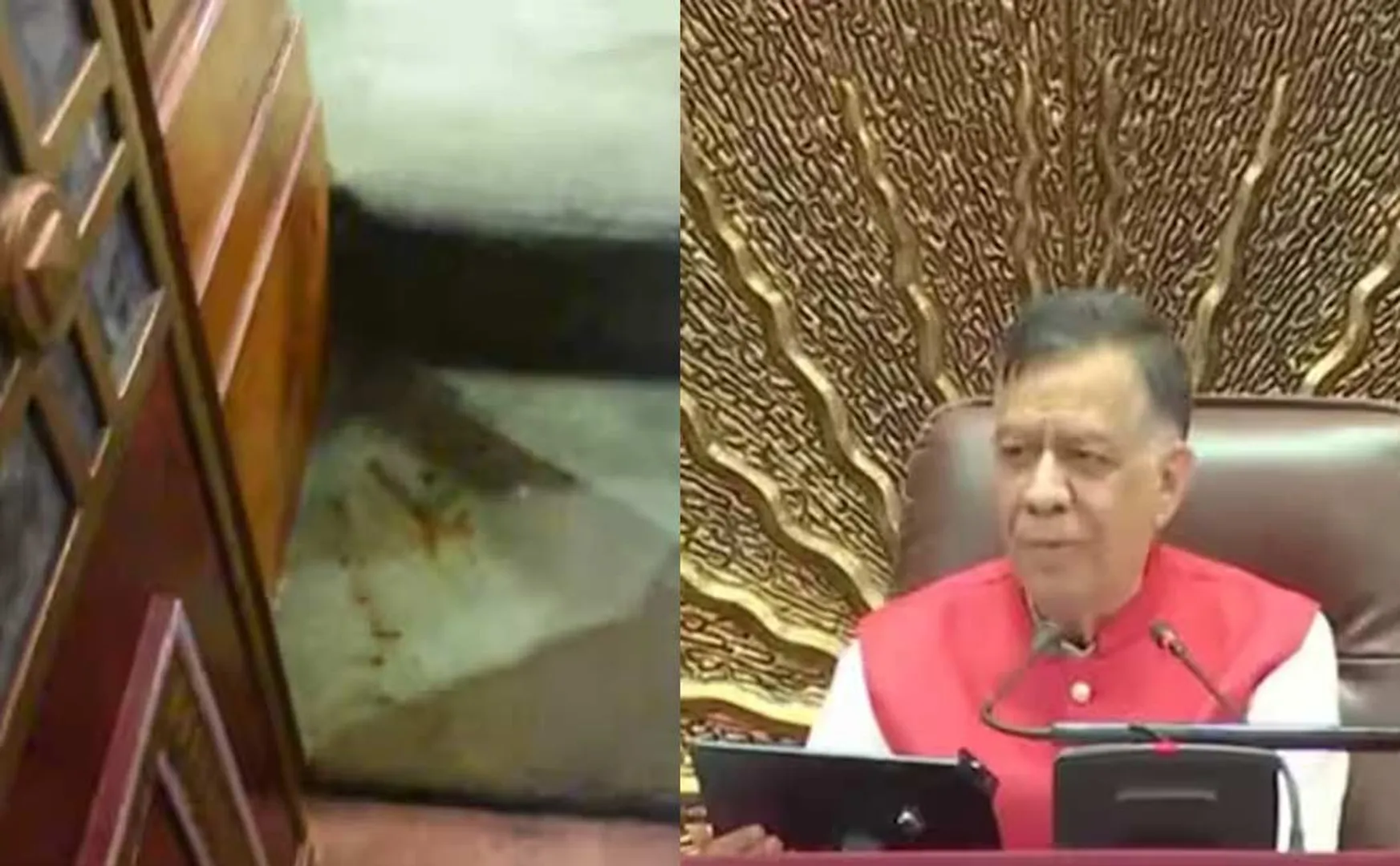 MLA spits out pan masala in UP assembly and Speaker cleans it up