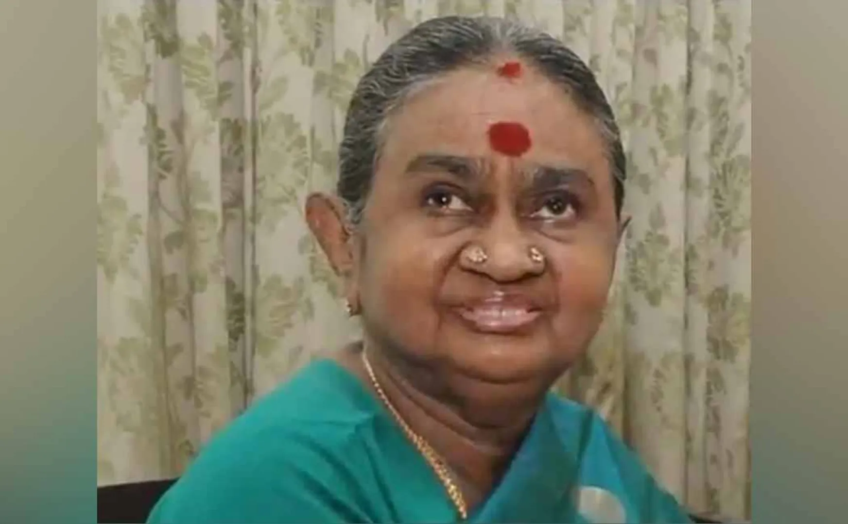 Dayalu Ammal has recovered and returned home