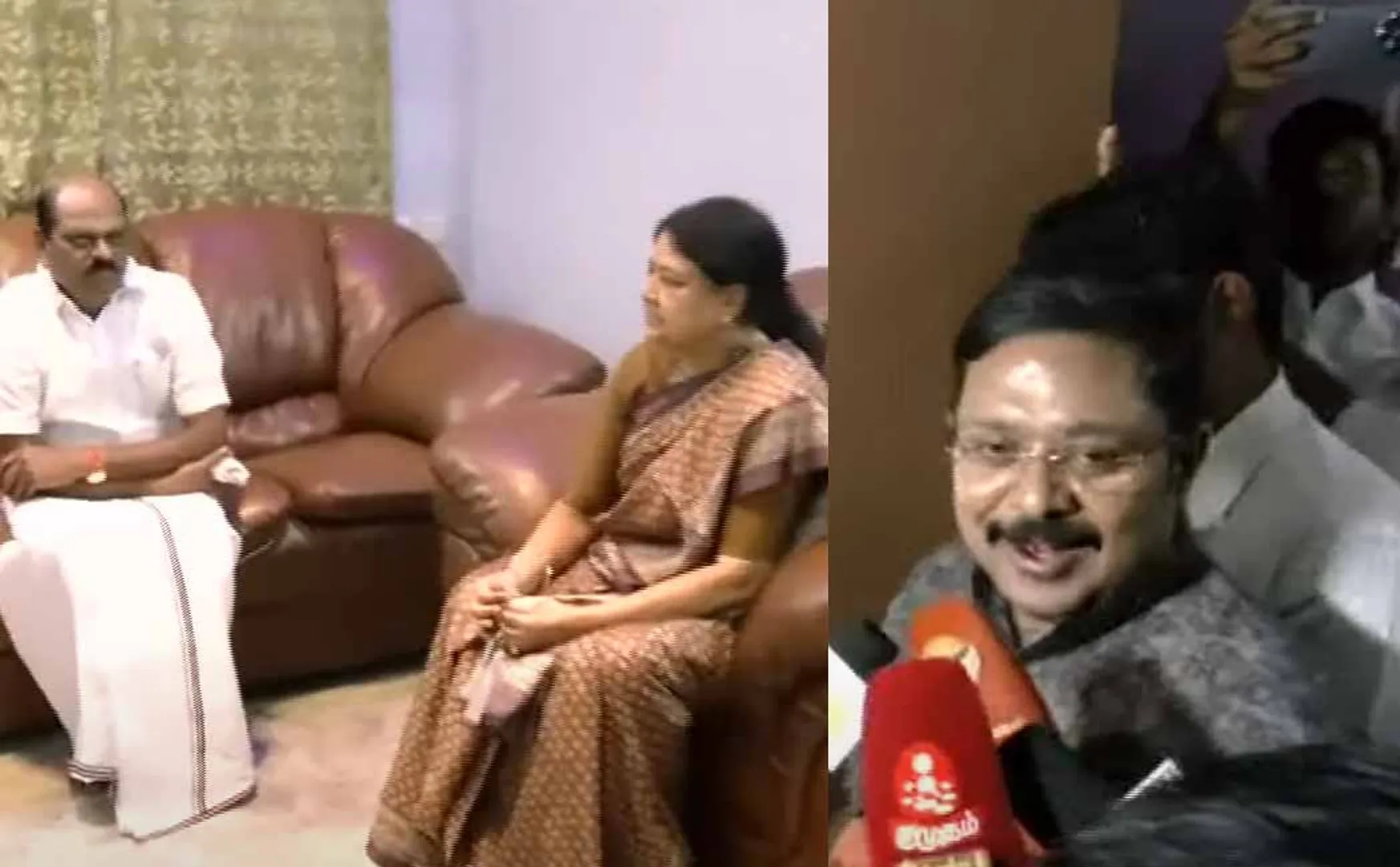 TTV Dinakaran, Sasikala, Divakaran meet with former minister Vaithilingam
