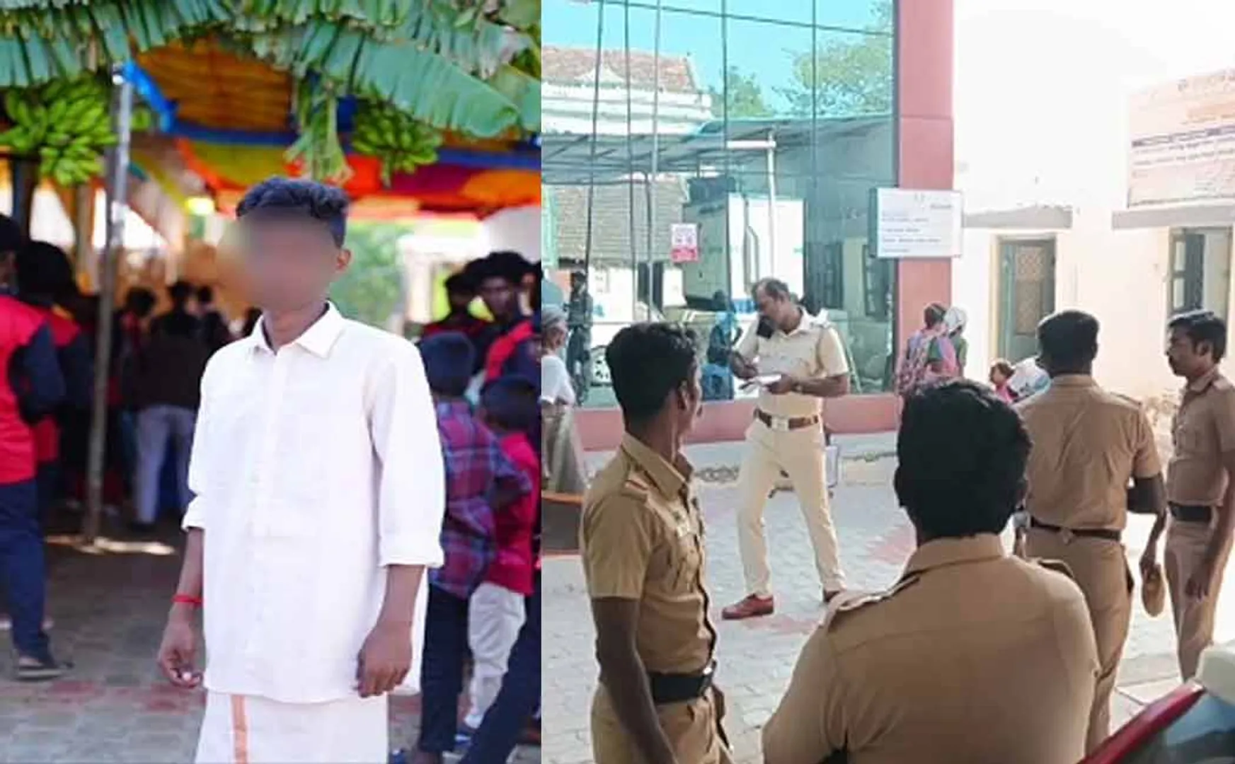 Thoothukudi dt  Srivaikundam near Ariyanayakipuram village Plus 1 student incident