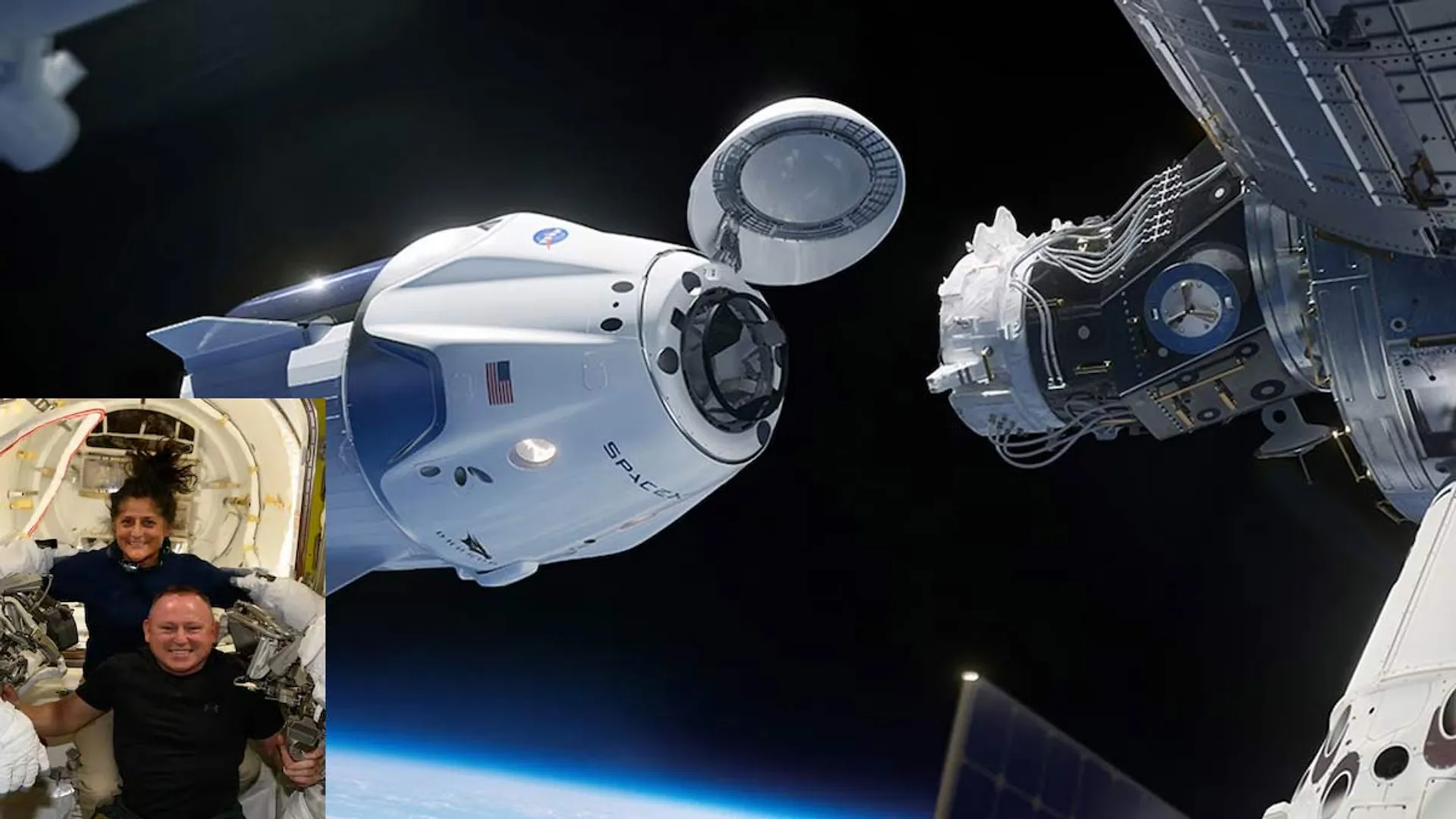 Docking success; NASA announces date for landing on Earth