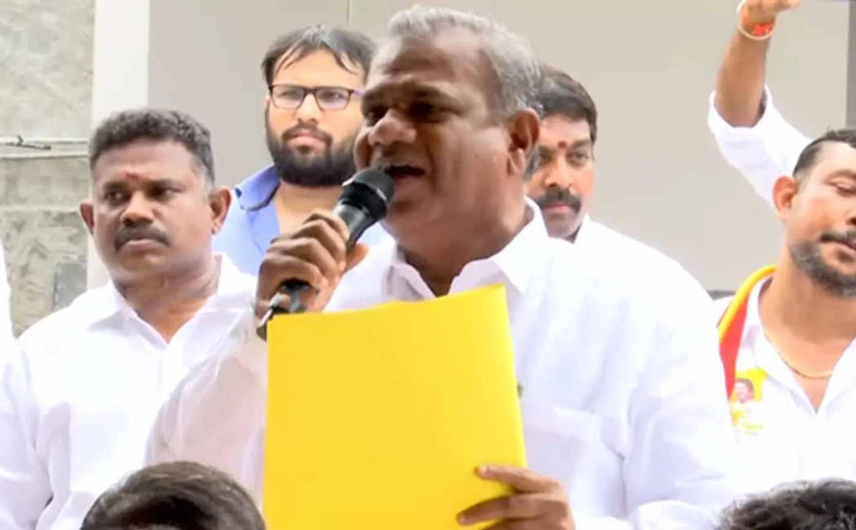 tvk Anand says BJp DMK Indirect alliance