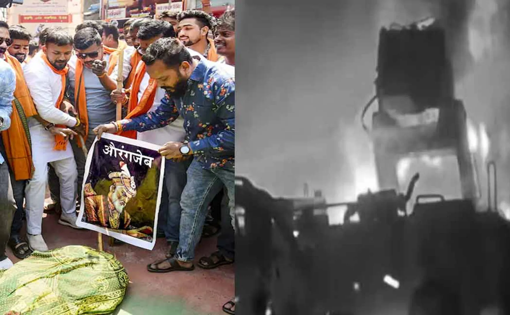 Riots erupt amid struggles by Hindutva organizations at Aurangzeb's tomb issue