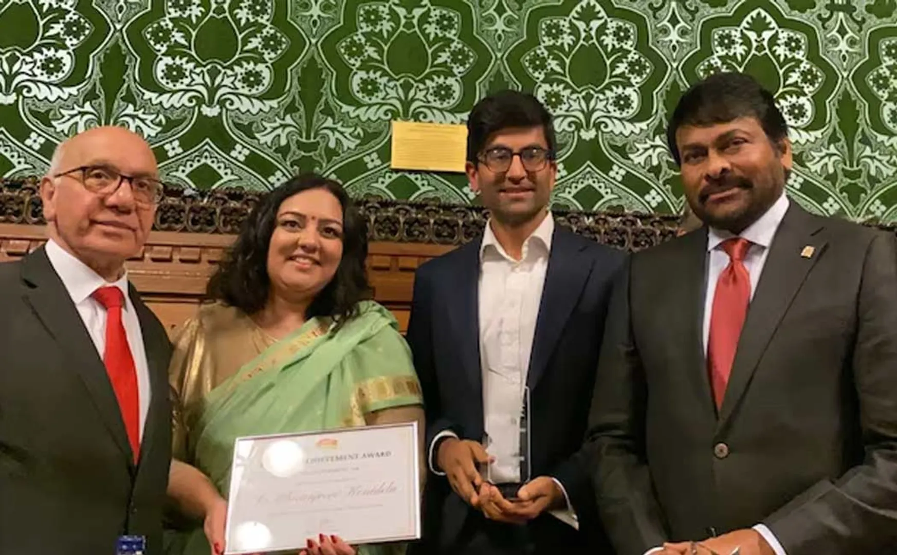 Chiranjeevi received UK's Lifetime Achievement Award