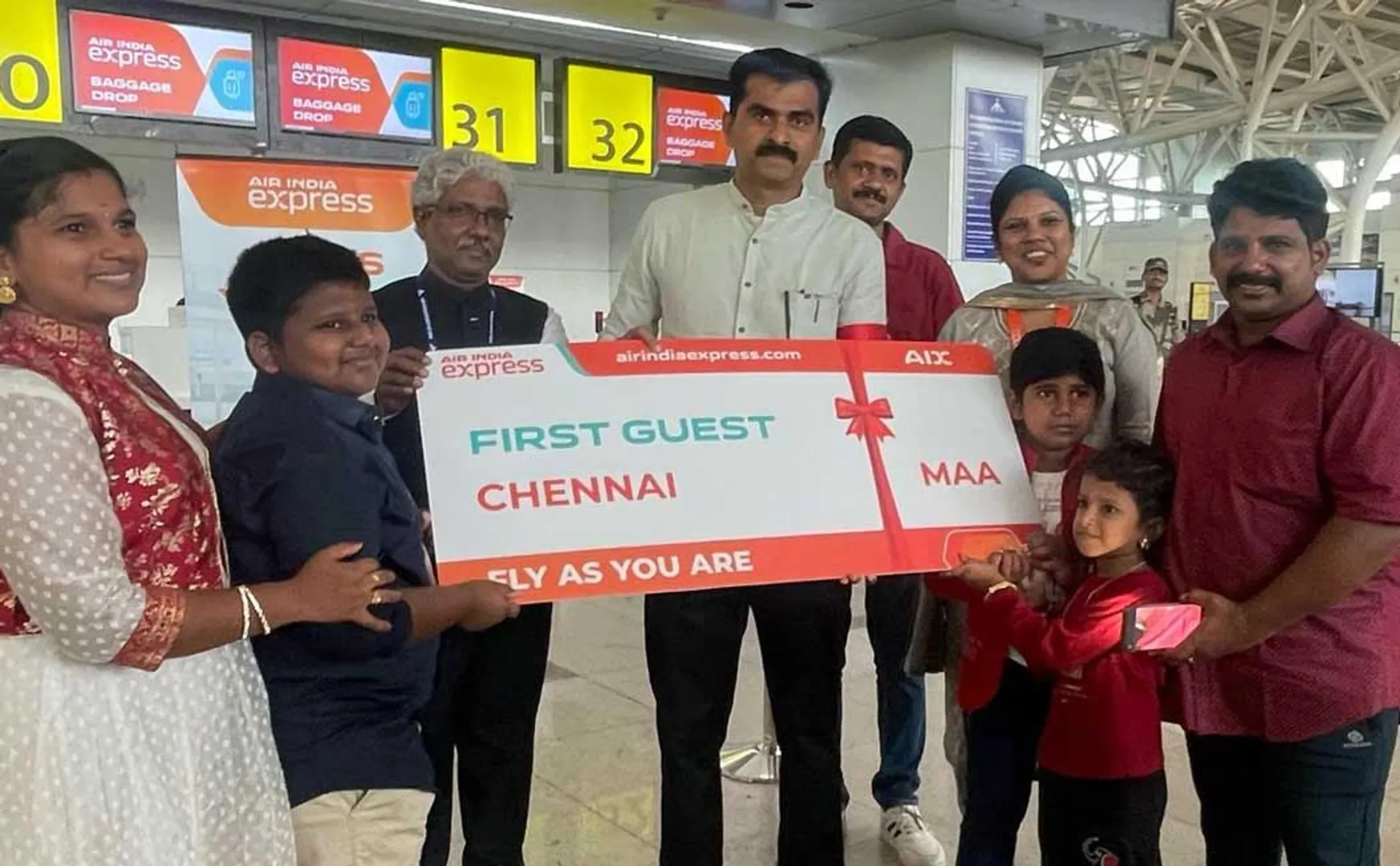 durai vaiko mp attends Air India Express launched its first domestic air service in Trichy on the Chennai - Trichy route
